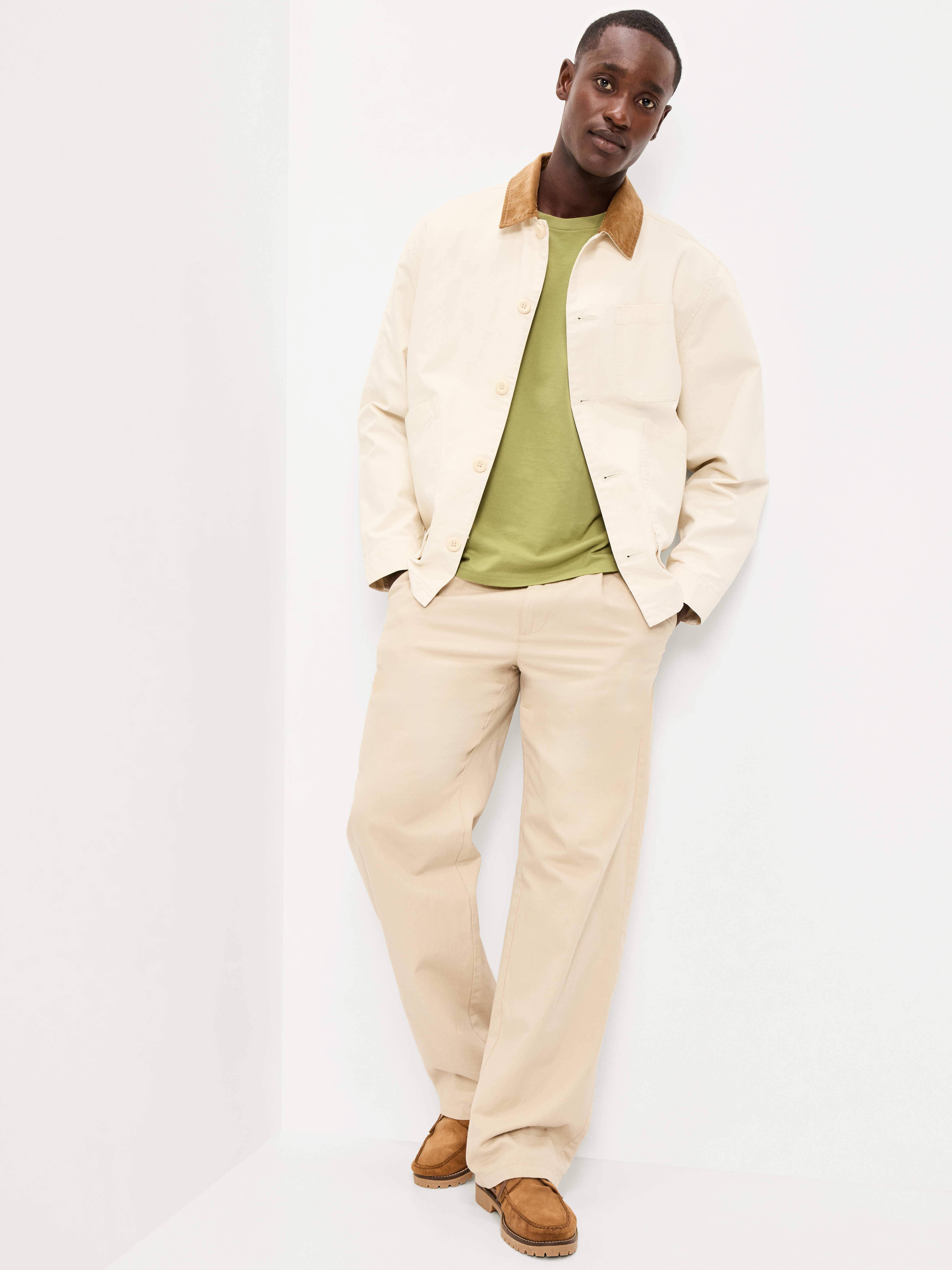 Soft-Washed Crew-Neck Short-Sleeve Tee - Bay Leaf - 3