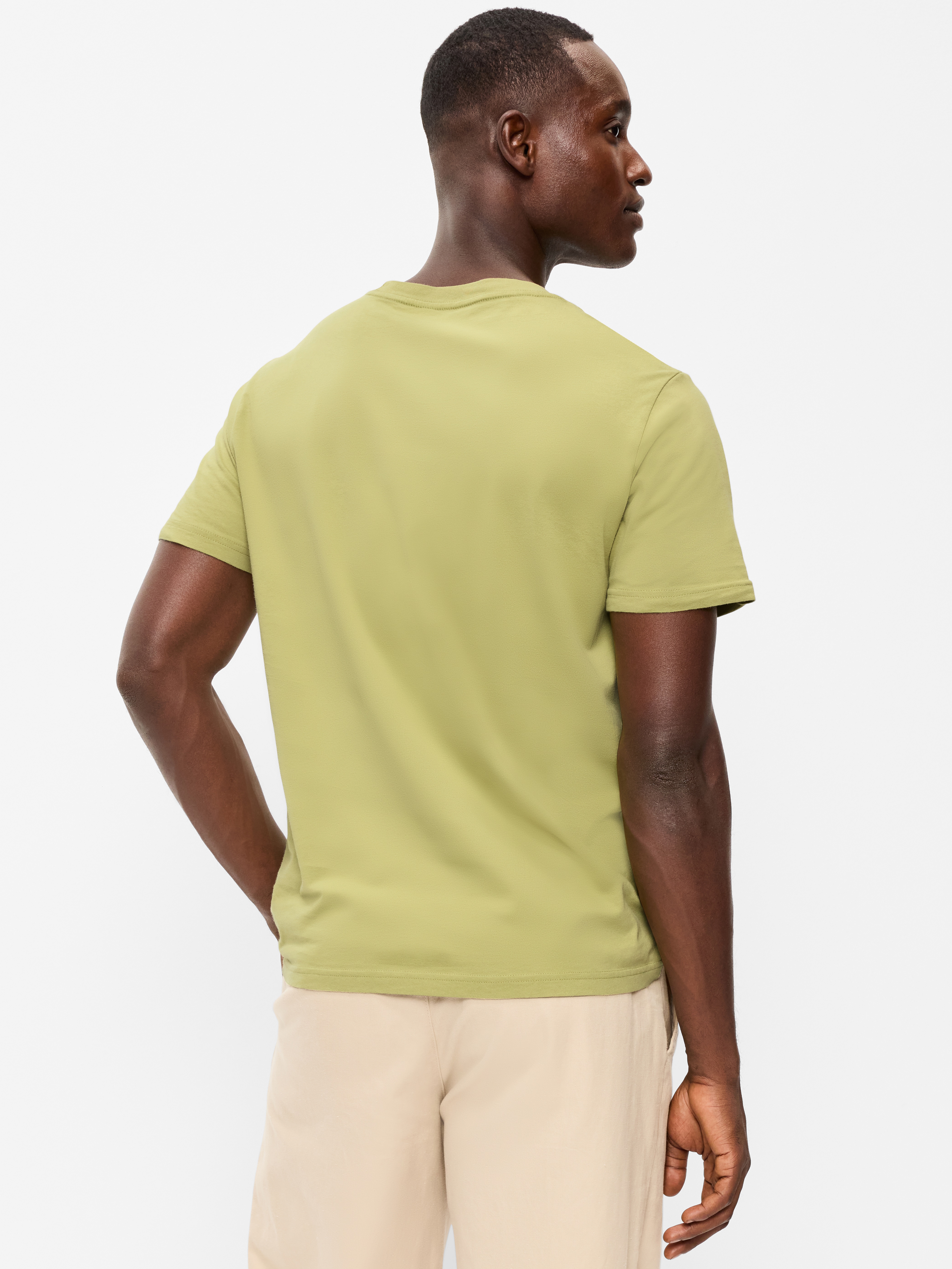 Soft-Washed Crew-Neck Short-Sleeve Tee - Bay Leaf - 2