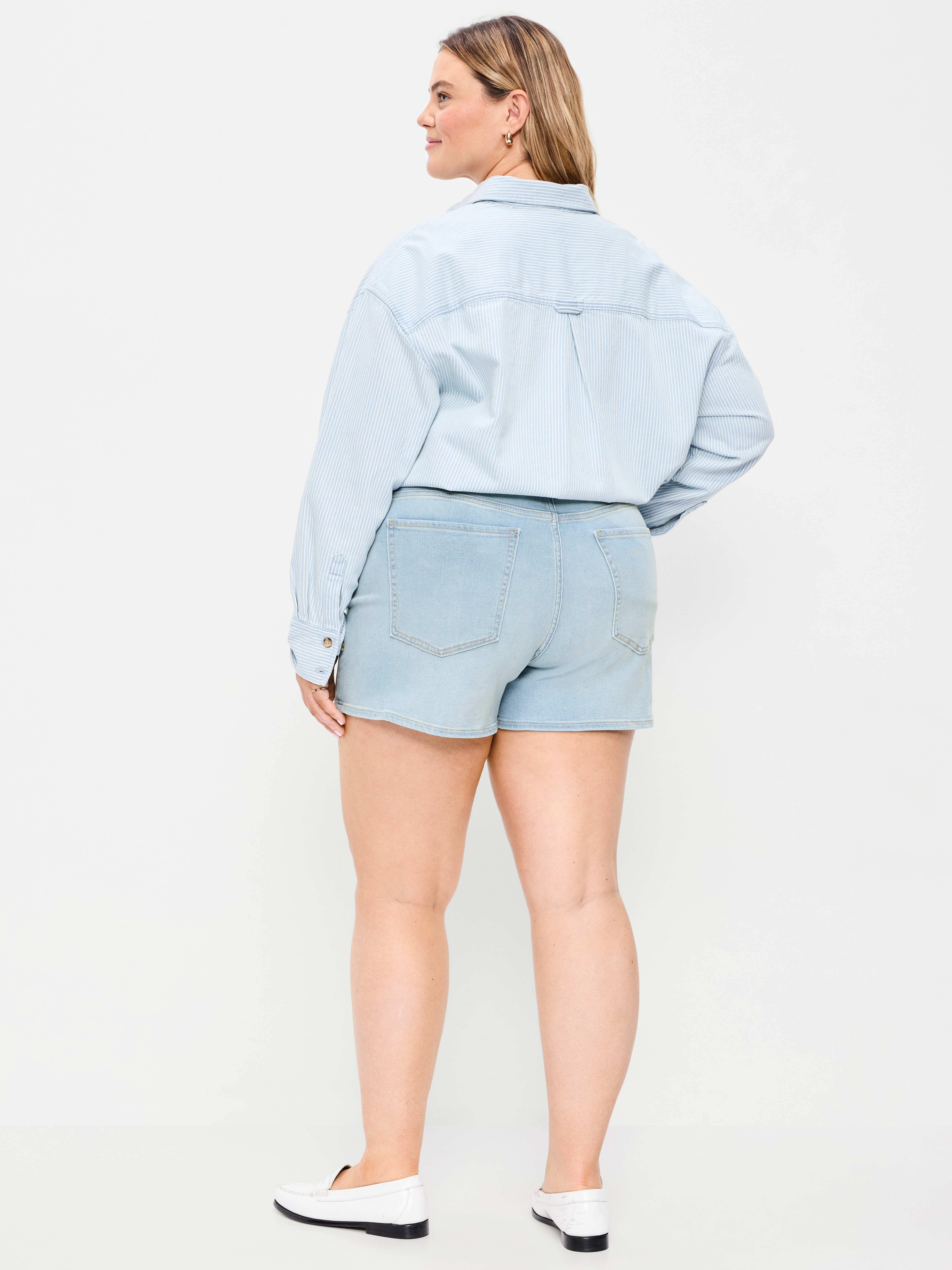 High-Waisted Wow Jean Shorts -- 4-inch inseam - Nova - 7