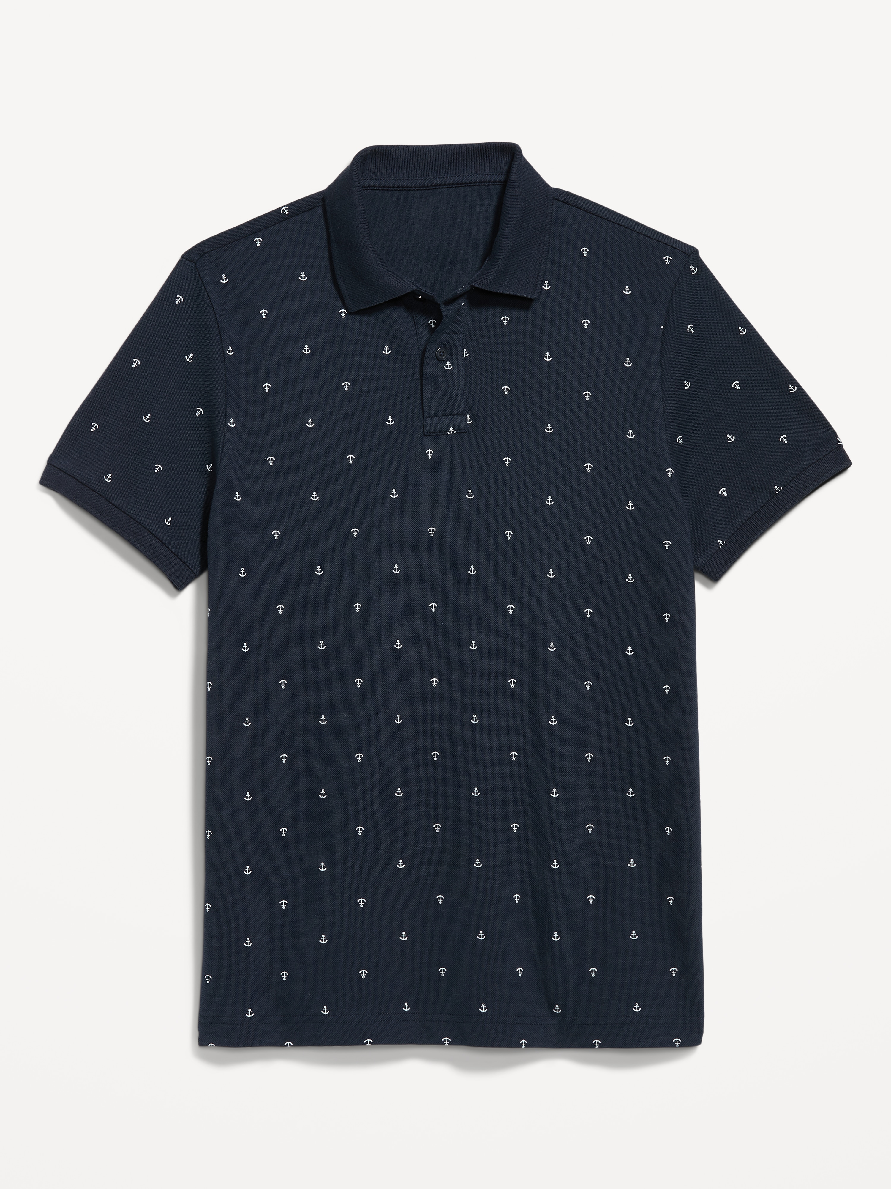 Built-In Flex Pro Polo for Men - Anchor Print - 4