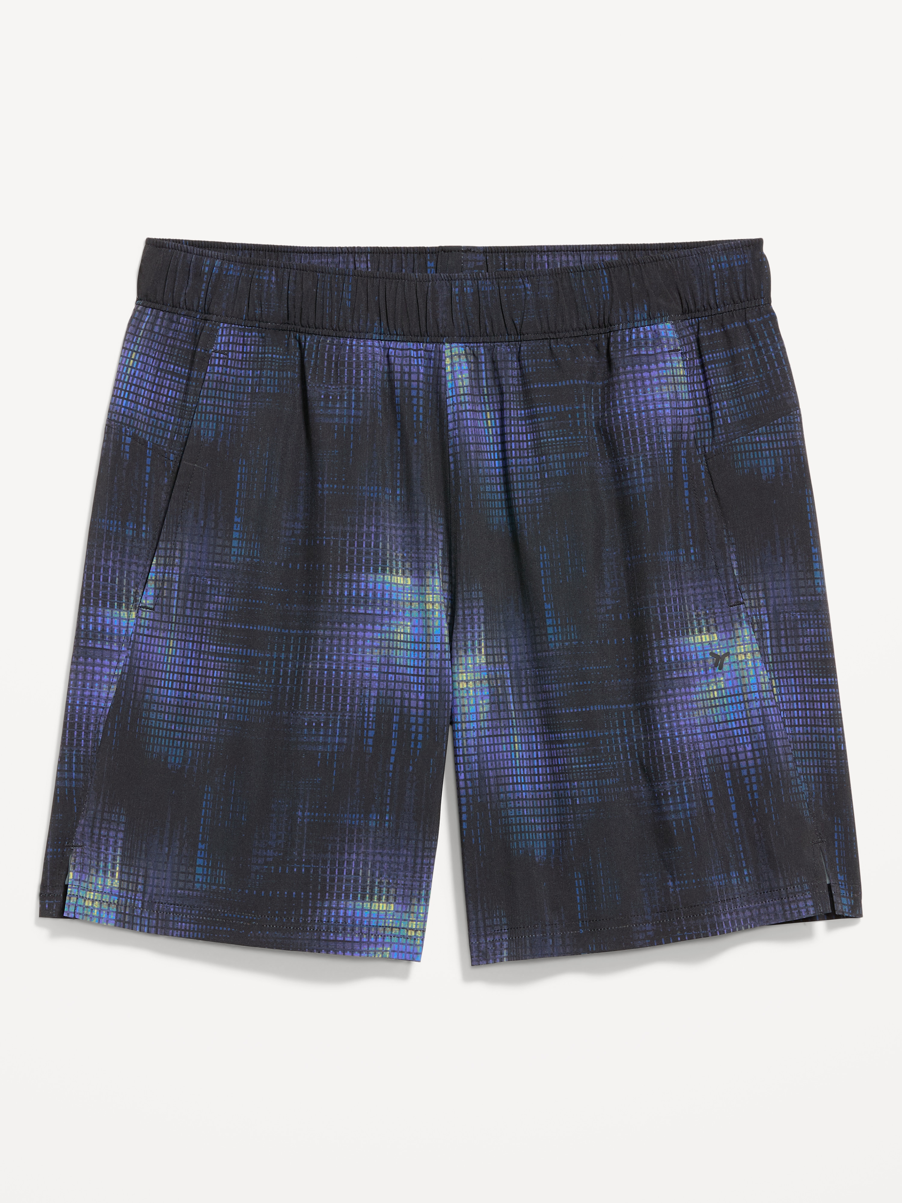 StretchTech Workout Shorts -- 7-inch inseam - Black Print - 3