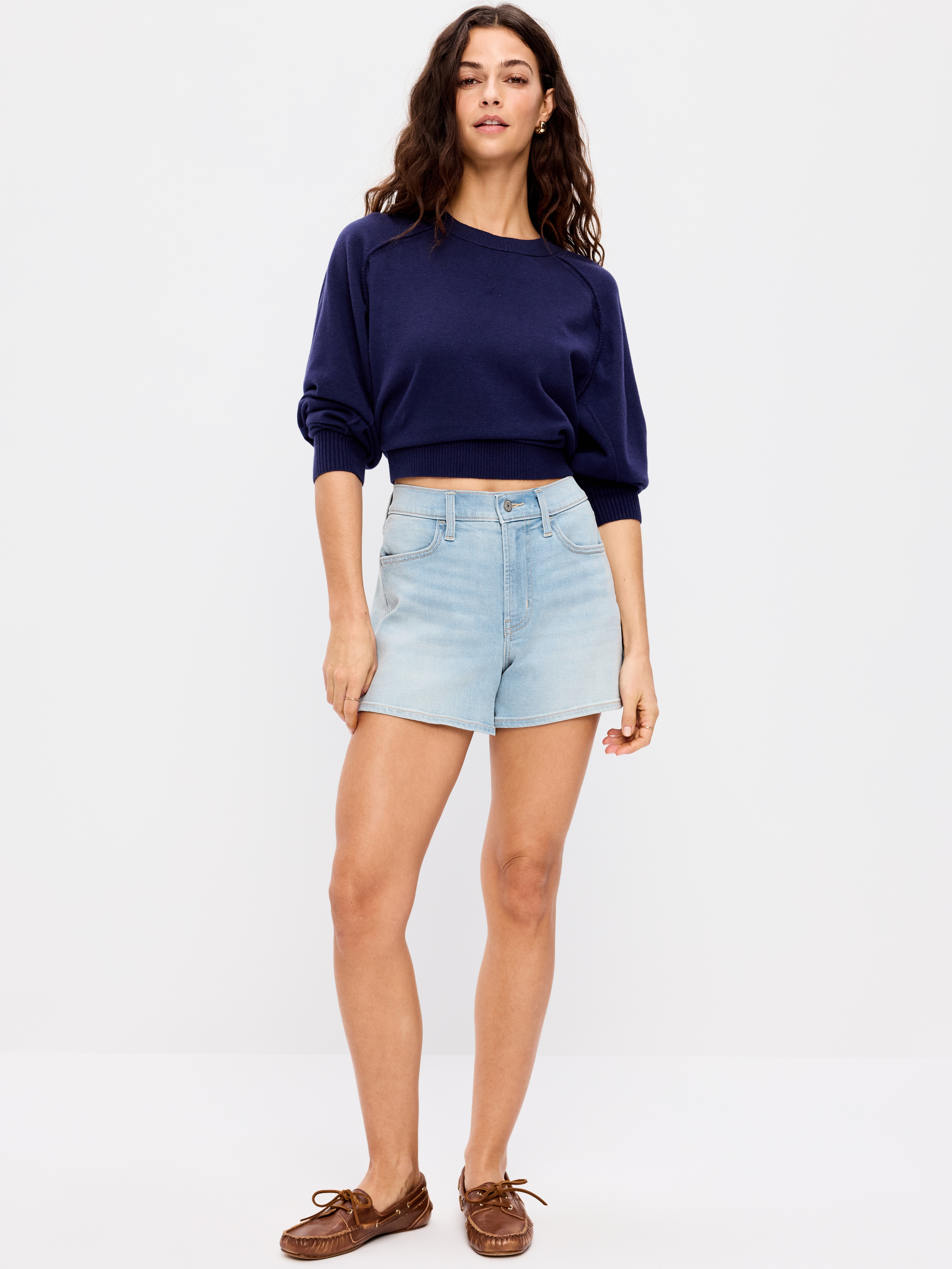 High-Waisted Wow Jean Shorts -- 4-inch inseam - Nova - 1