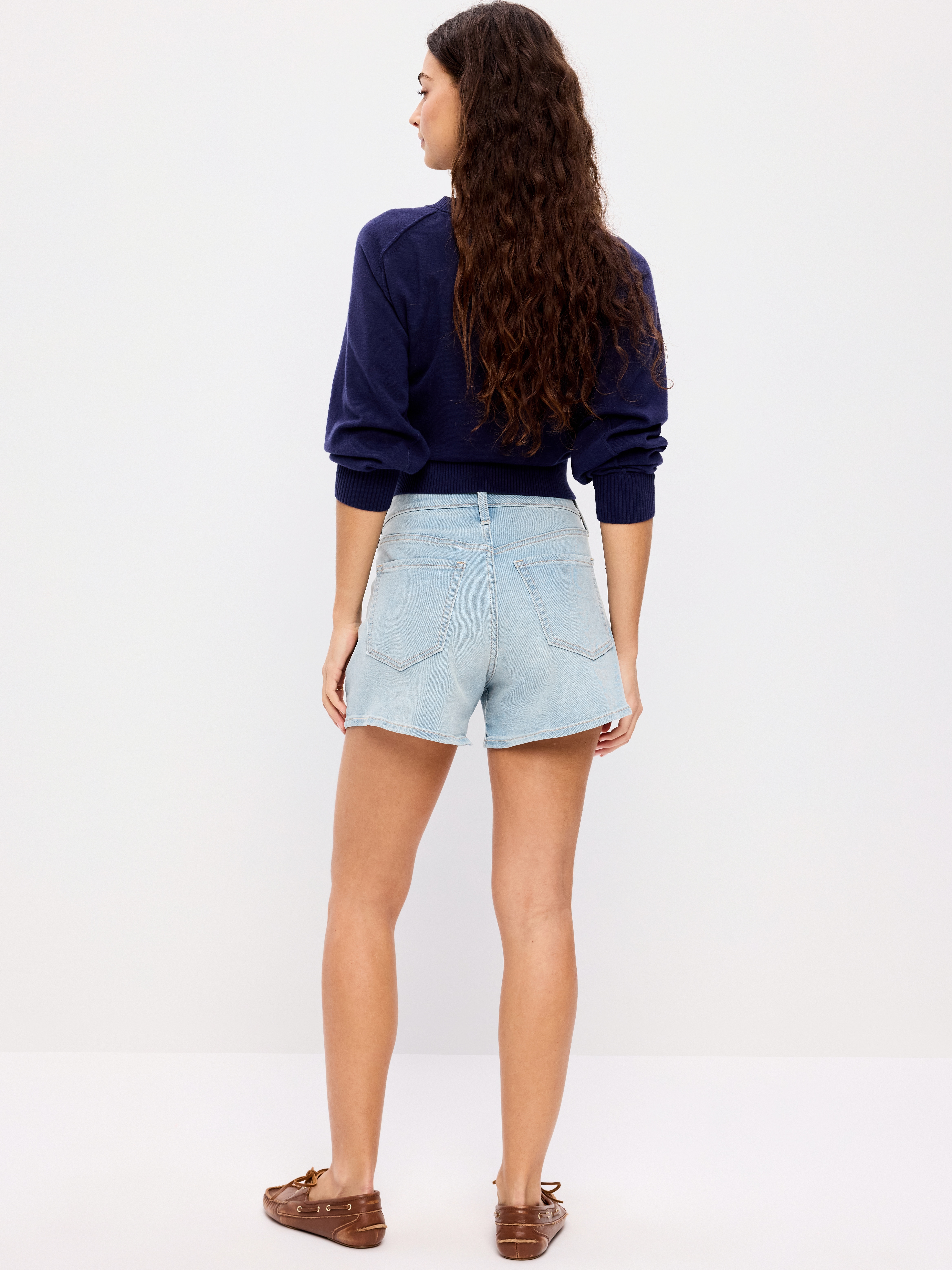 High-Waisted Wow Jean Shorts -- 4-inch inseam - Nova - 3