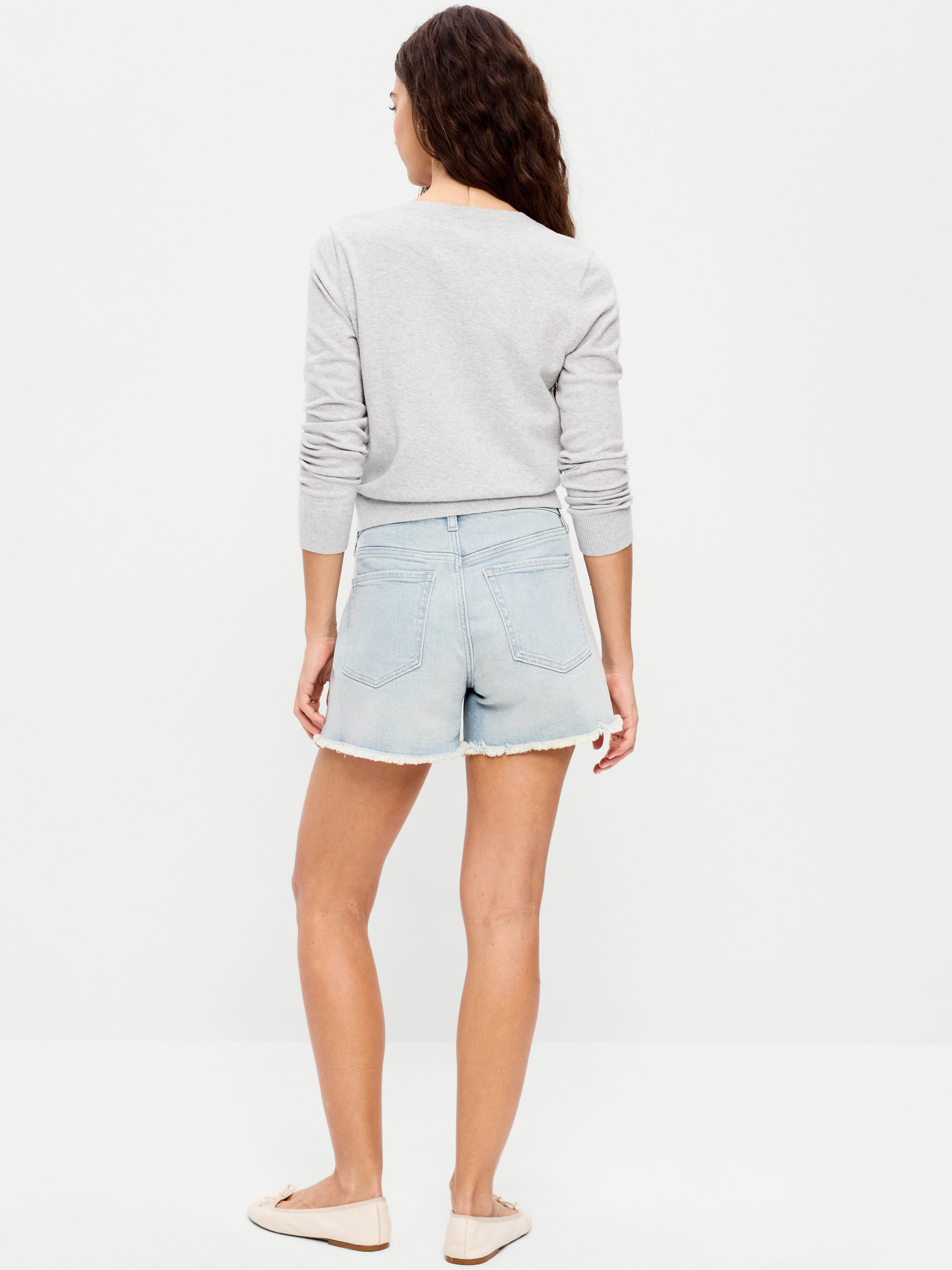 High-Waisted OG Jean Shorts -- 4-inch inseam - Lightest - 3