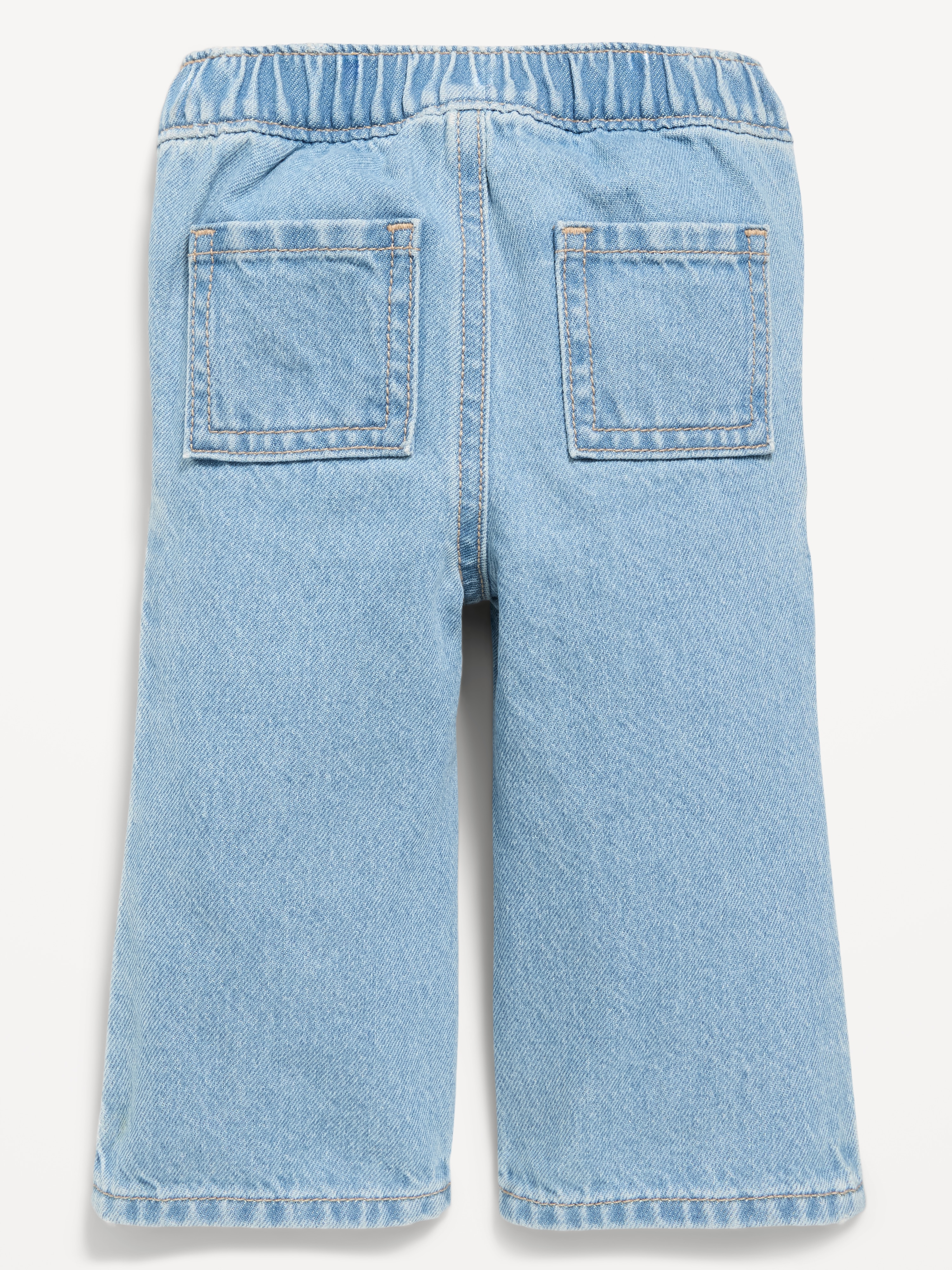 Pull-On Baggy Utility Jeans for Baby - Light Wash - 2