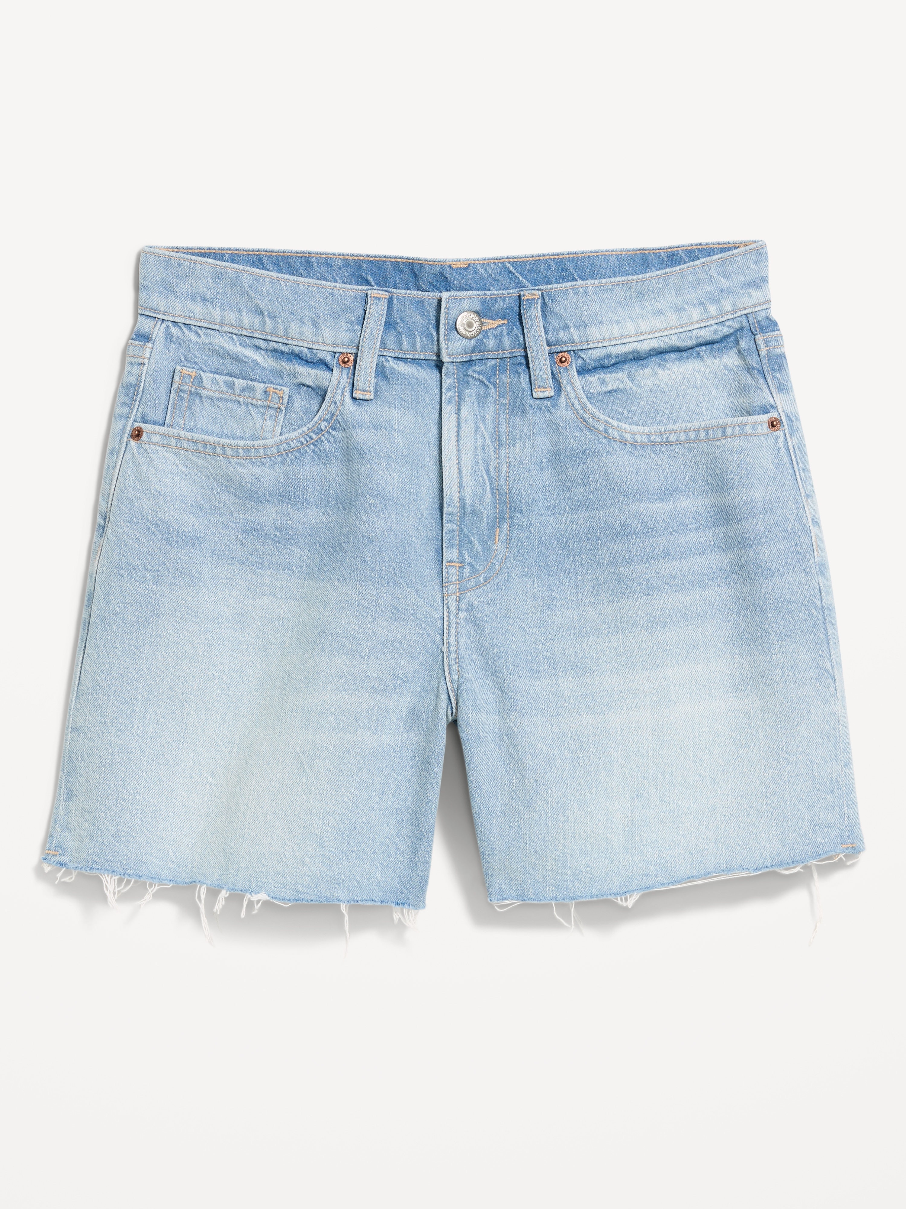 High-Waisted Baggy Shorts -- 5-inch inseam - Aeriell - 4