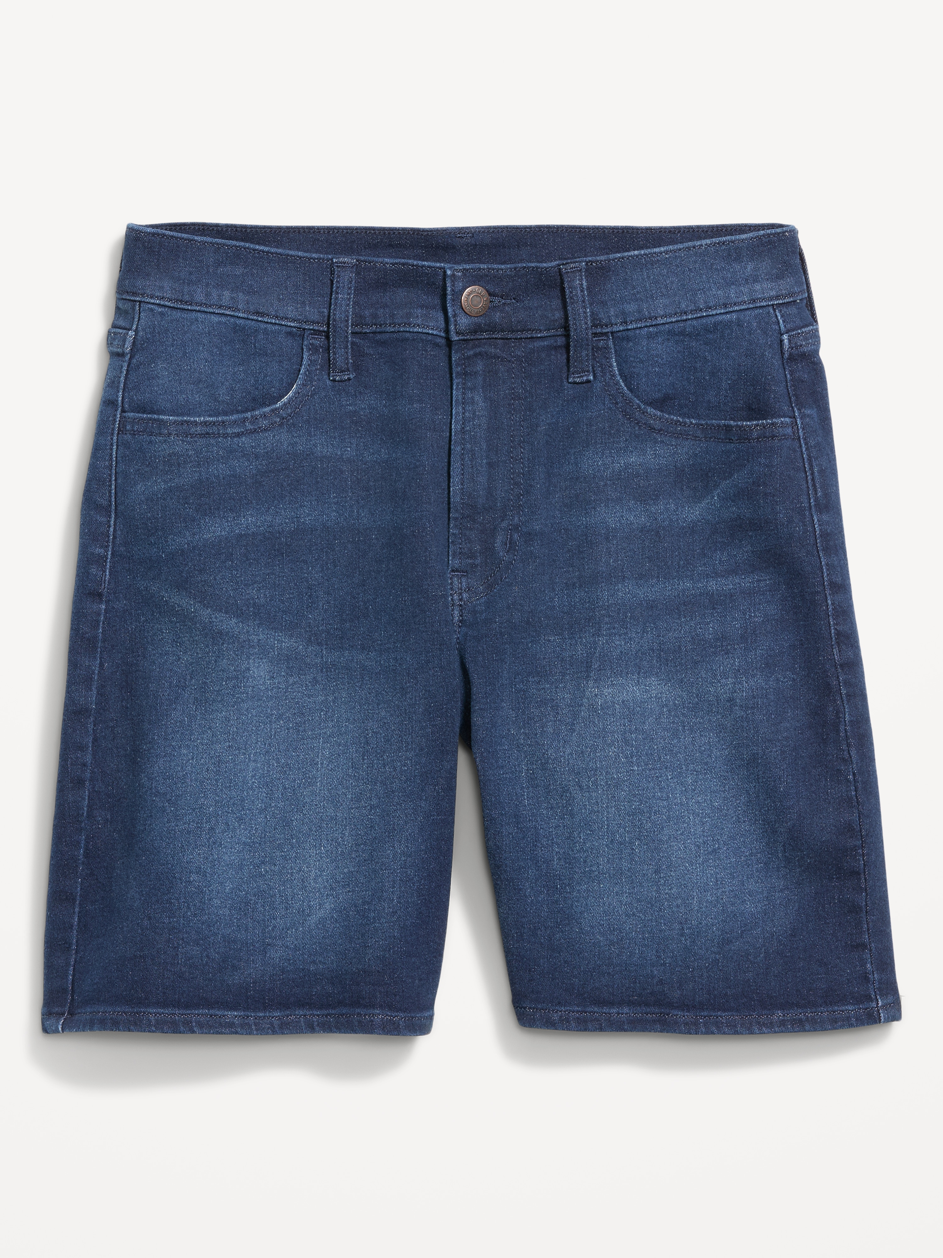 High-Waisted Wow Jean Shorts -- 7-inch inseam - River - 4