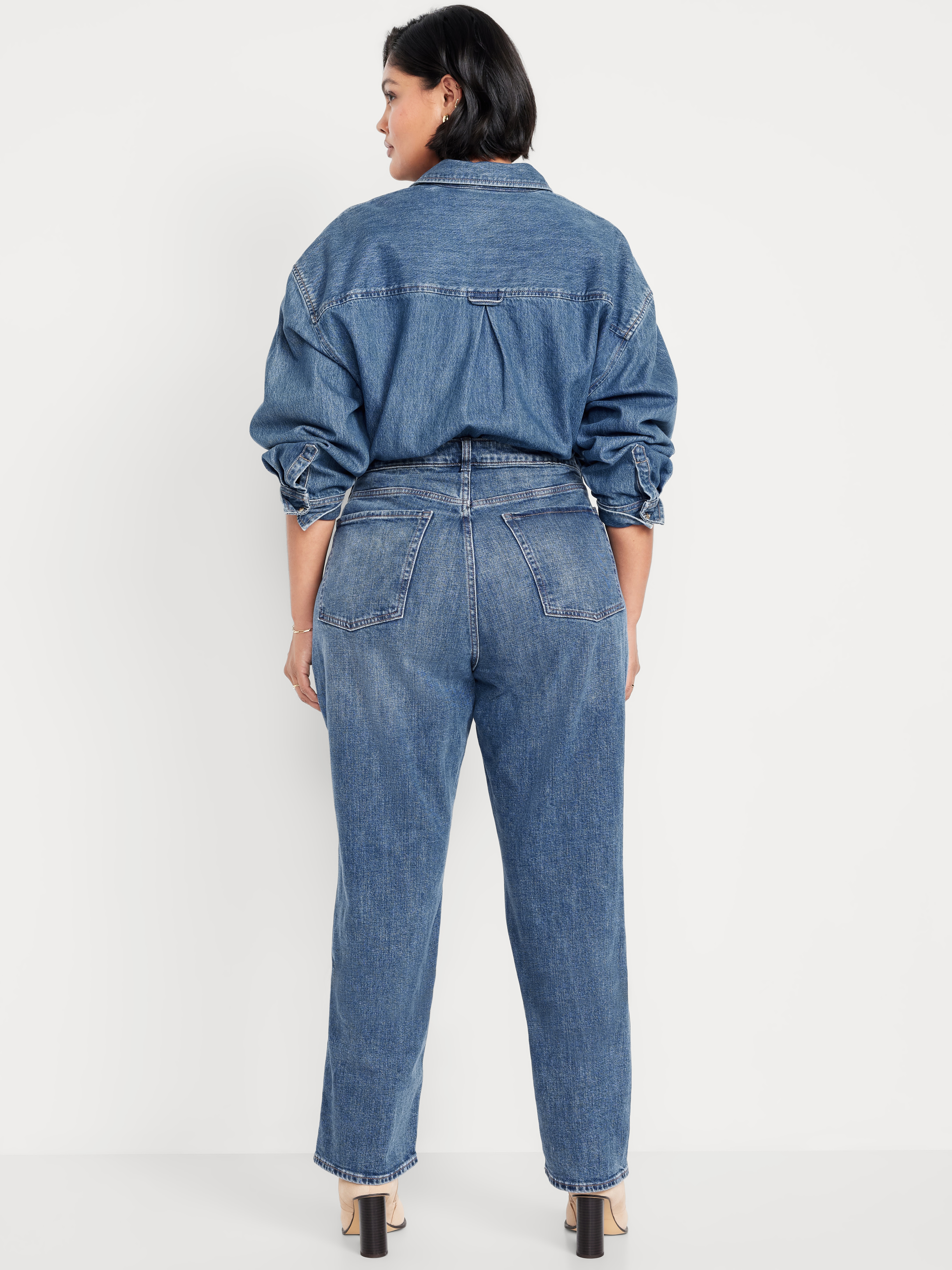 Curvy Extra High-Waisted Straight Jeans - Harper - 9