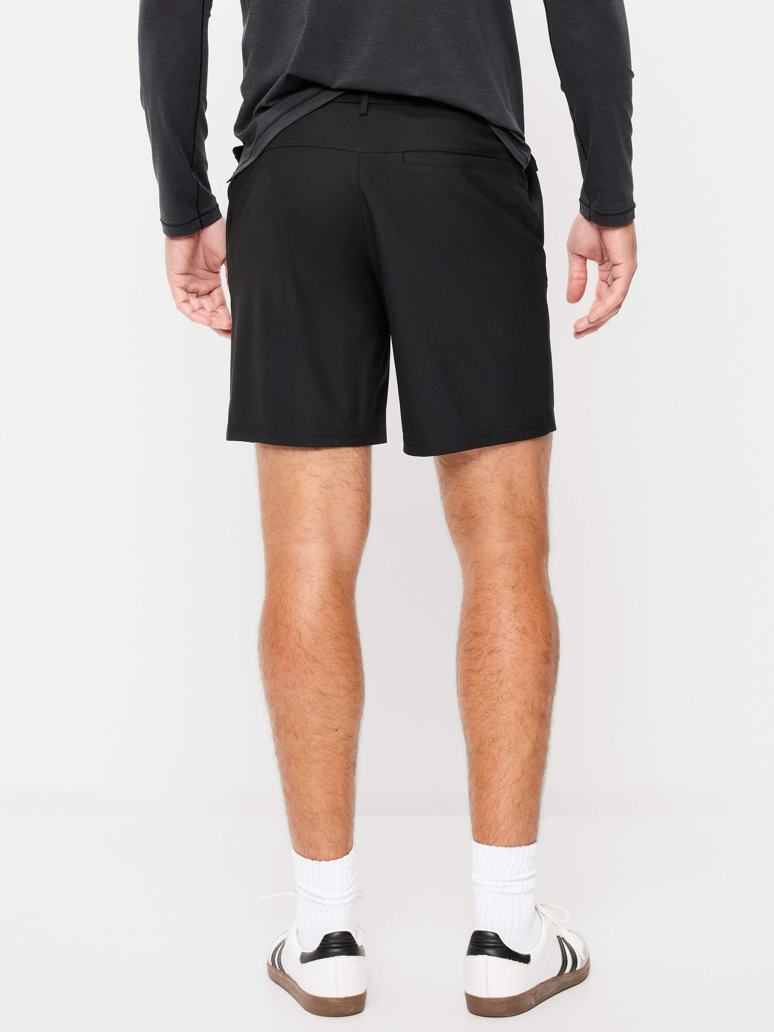 Tech Hybrid Chino Shorts -- 8-inch inseam - Black Jack - 2
