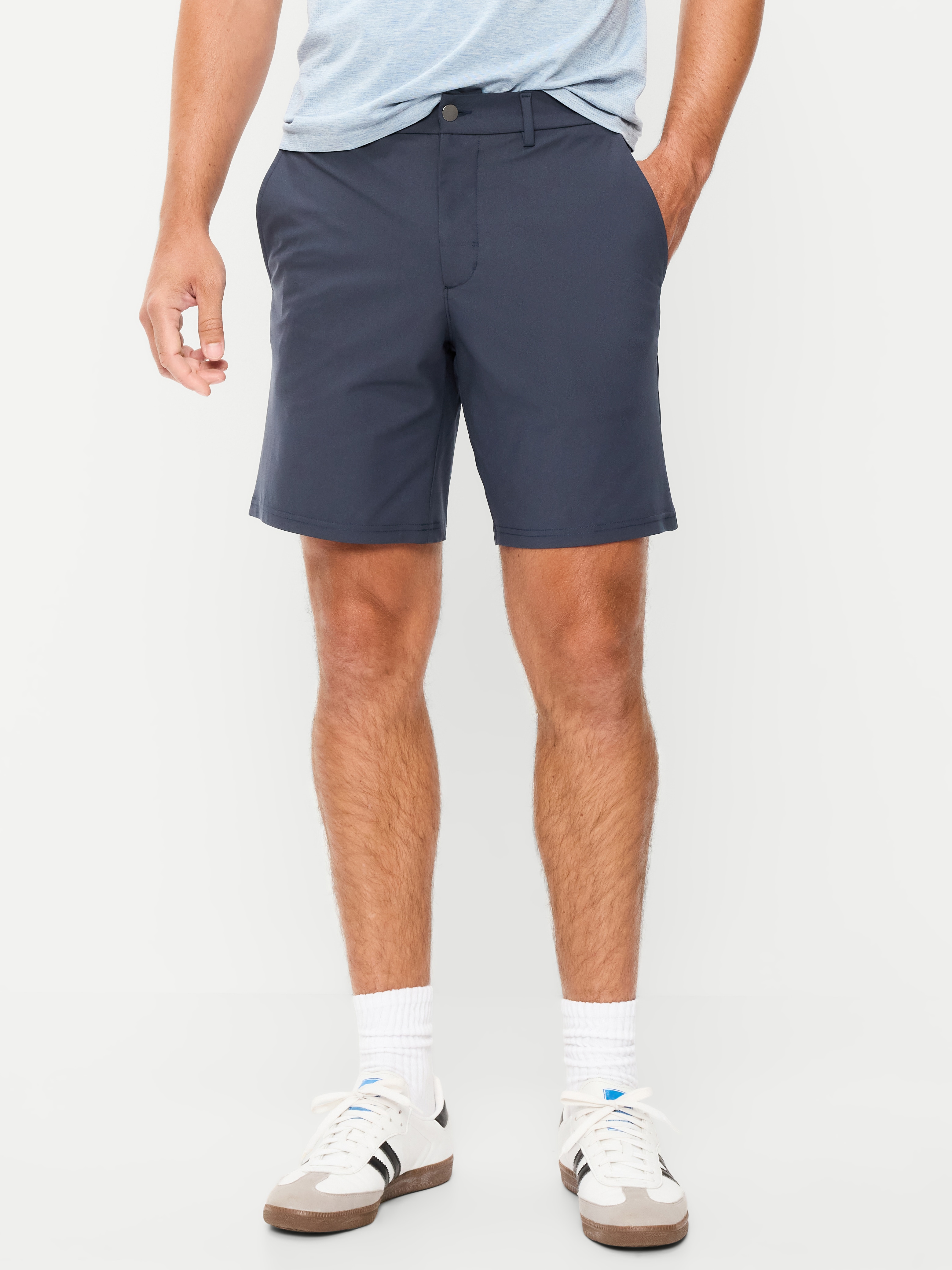 Tech Hybrid Chino Shorts -- 8-inch inseam - Classic Navy - 1