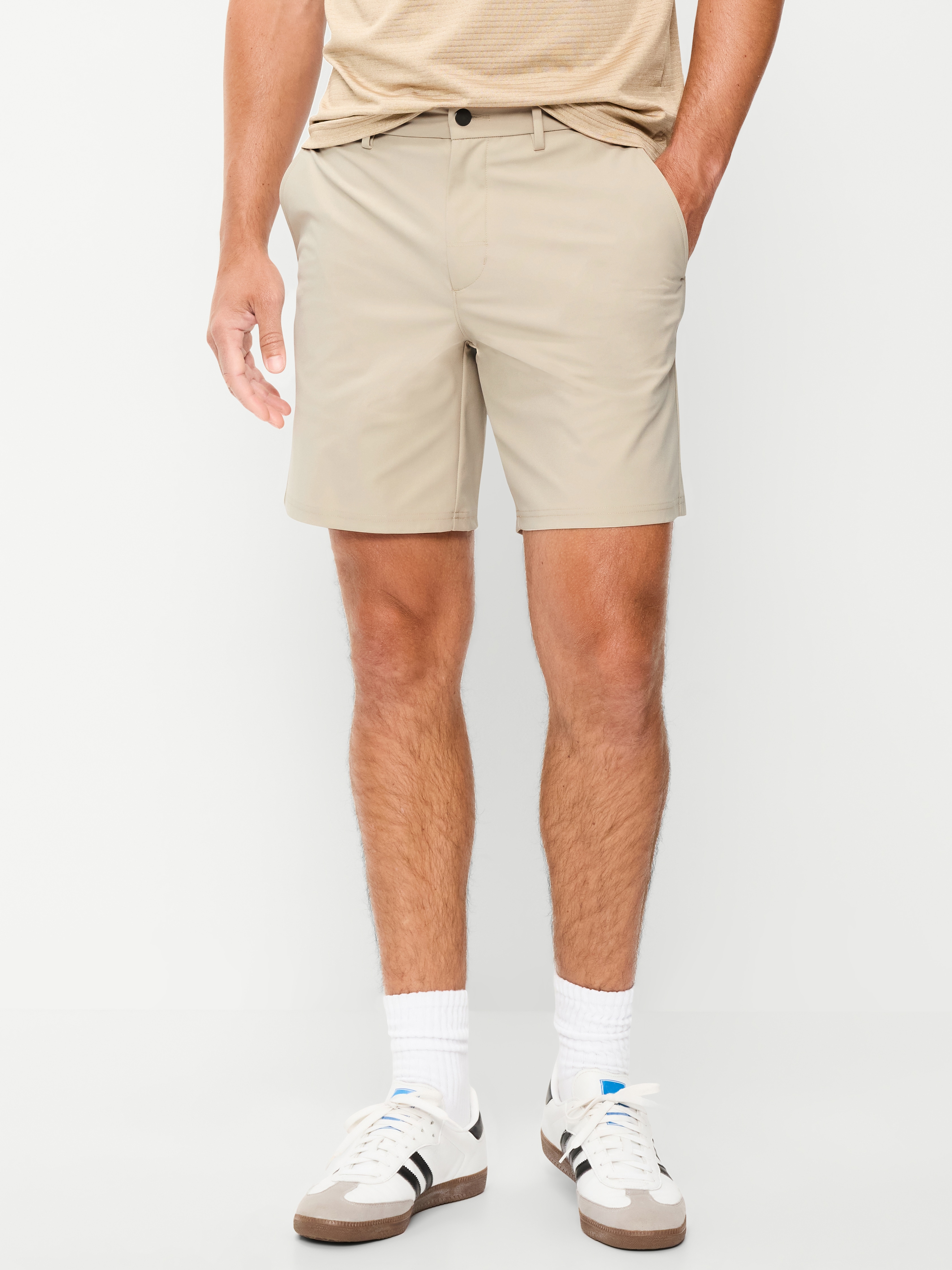 Tech Hybrid Chino Shorts -- 8-inch inseam - Windchime - 1