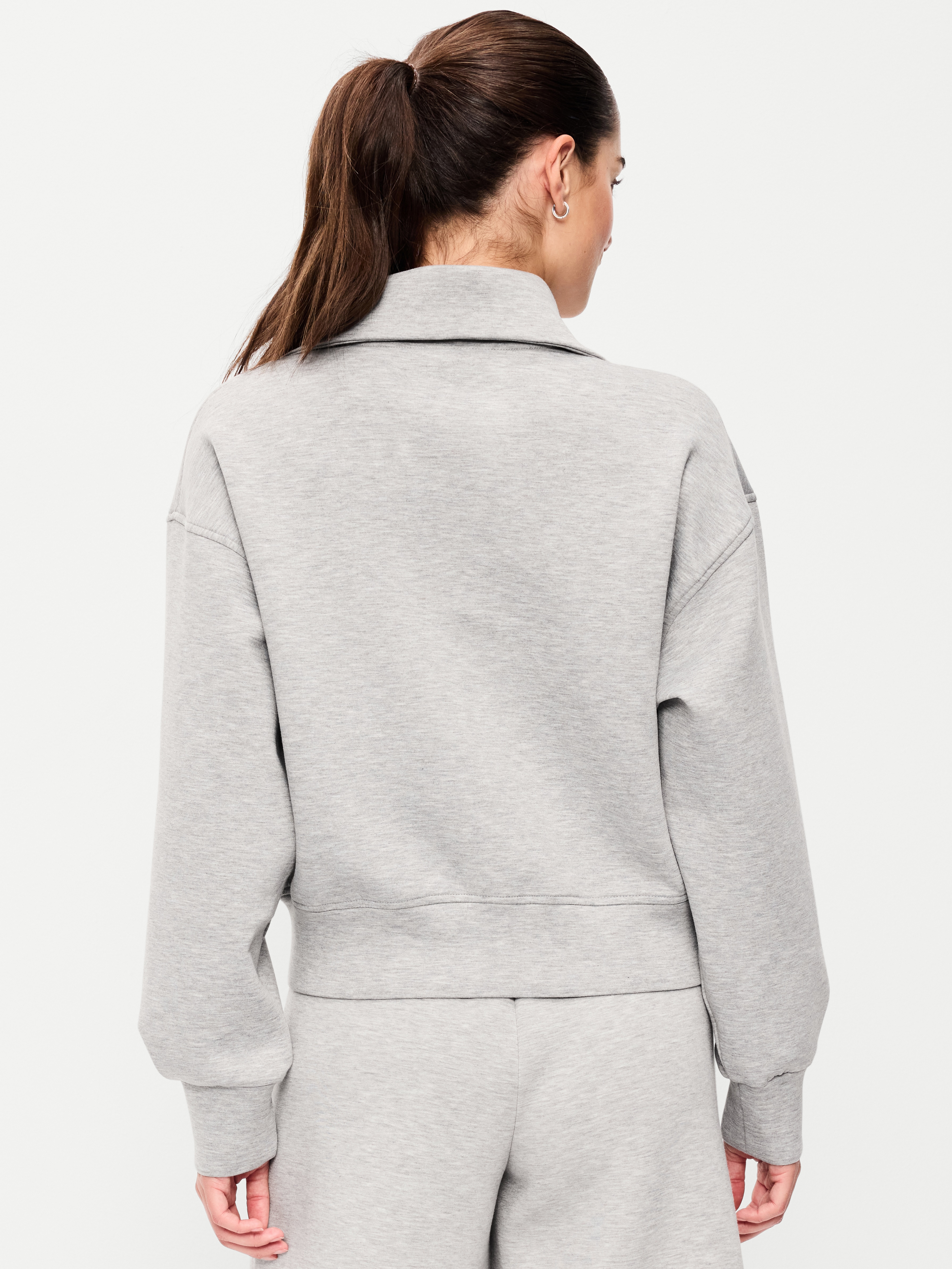 Bounce Fleece Half-Zip Pullover Sweatshirt - Heather Gray - 2