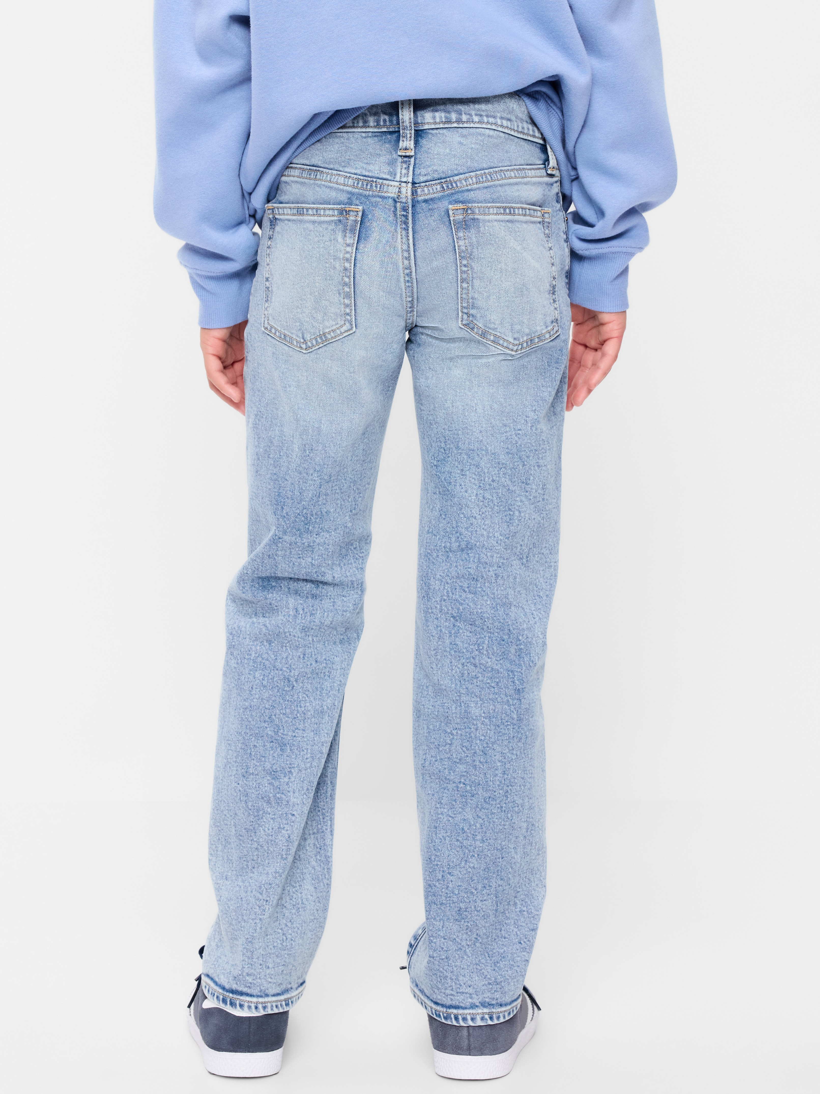 Straight-Leg Built-In Flex Jeans for Boys - Light Wash - 2