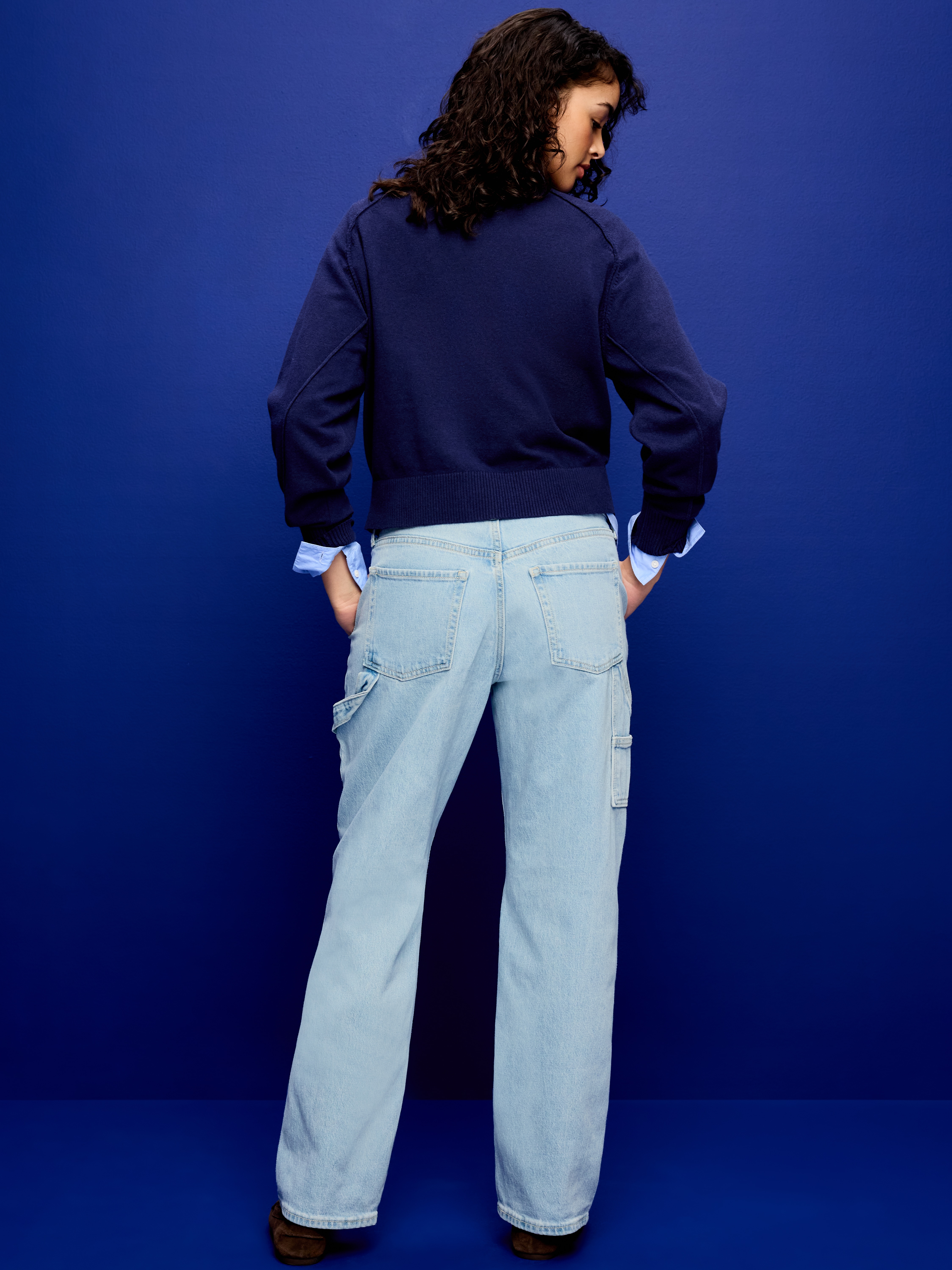 Mid-Rise Slouchy Straight Jeans - Maddie - 3