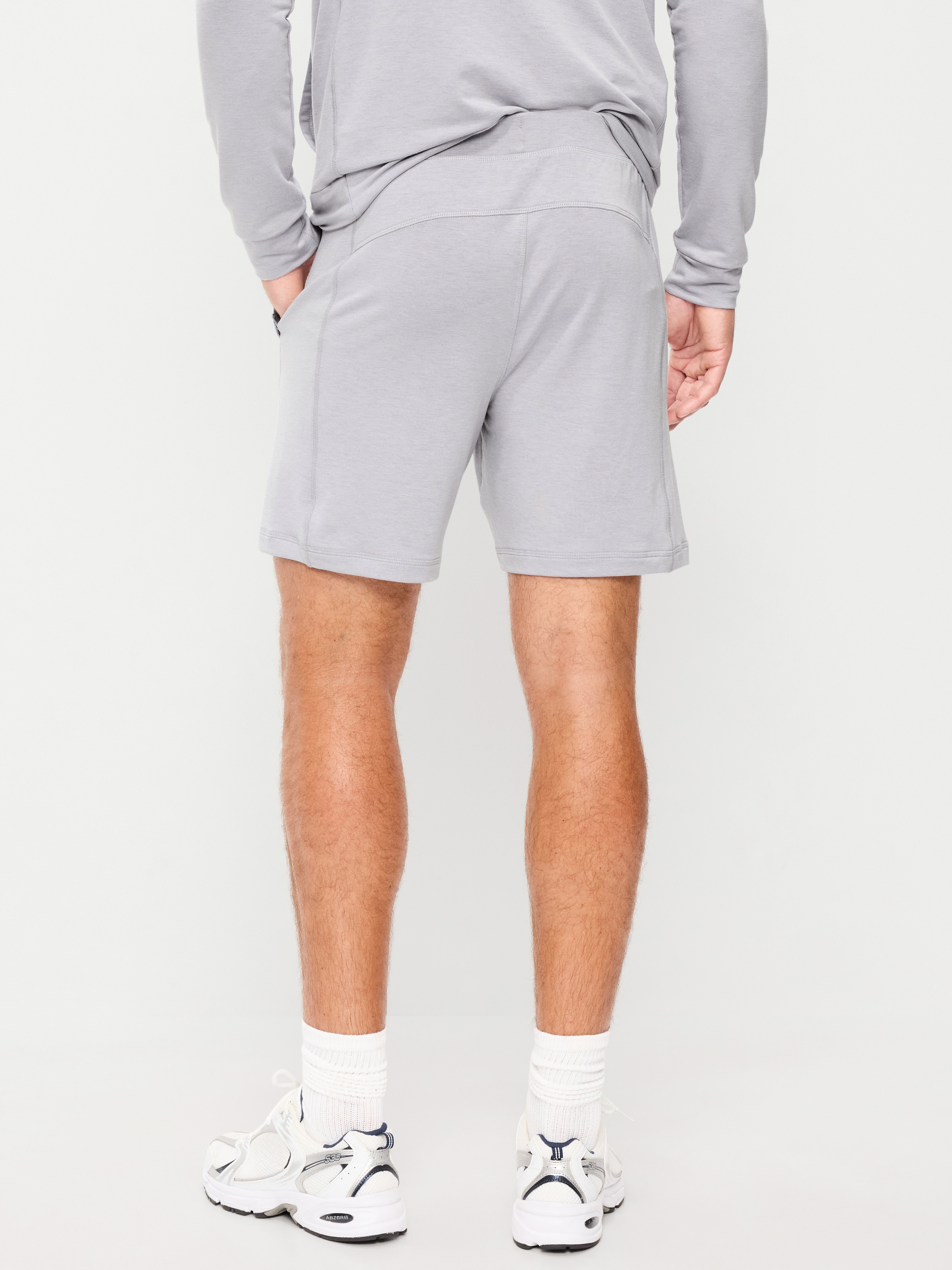 Recharge Knit Shorts -- 7-inch inseam - Light Gray - 2