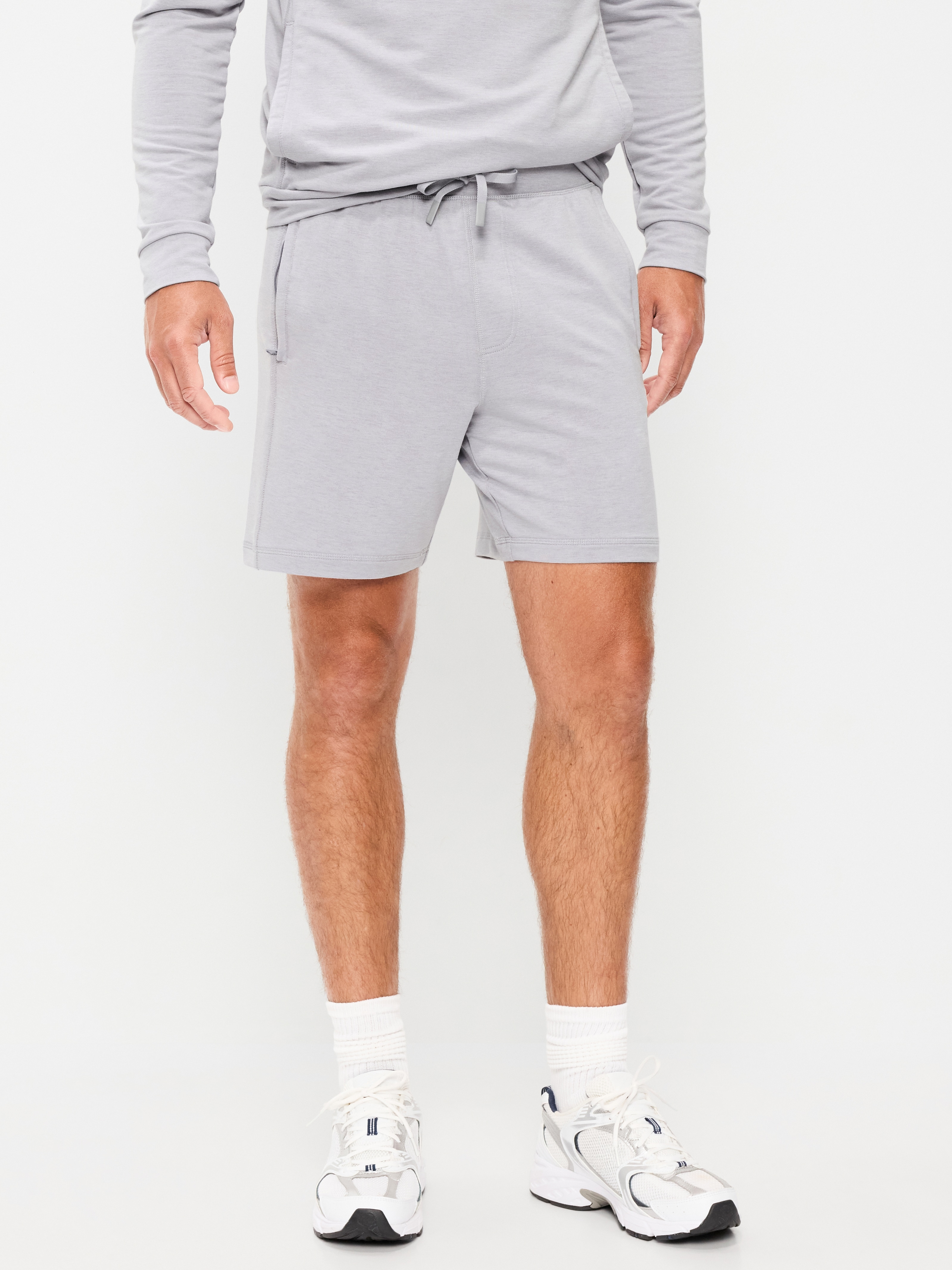 Recharge Knit Shorts -- 7-inch inseam - Light Gray - 1