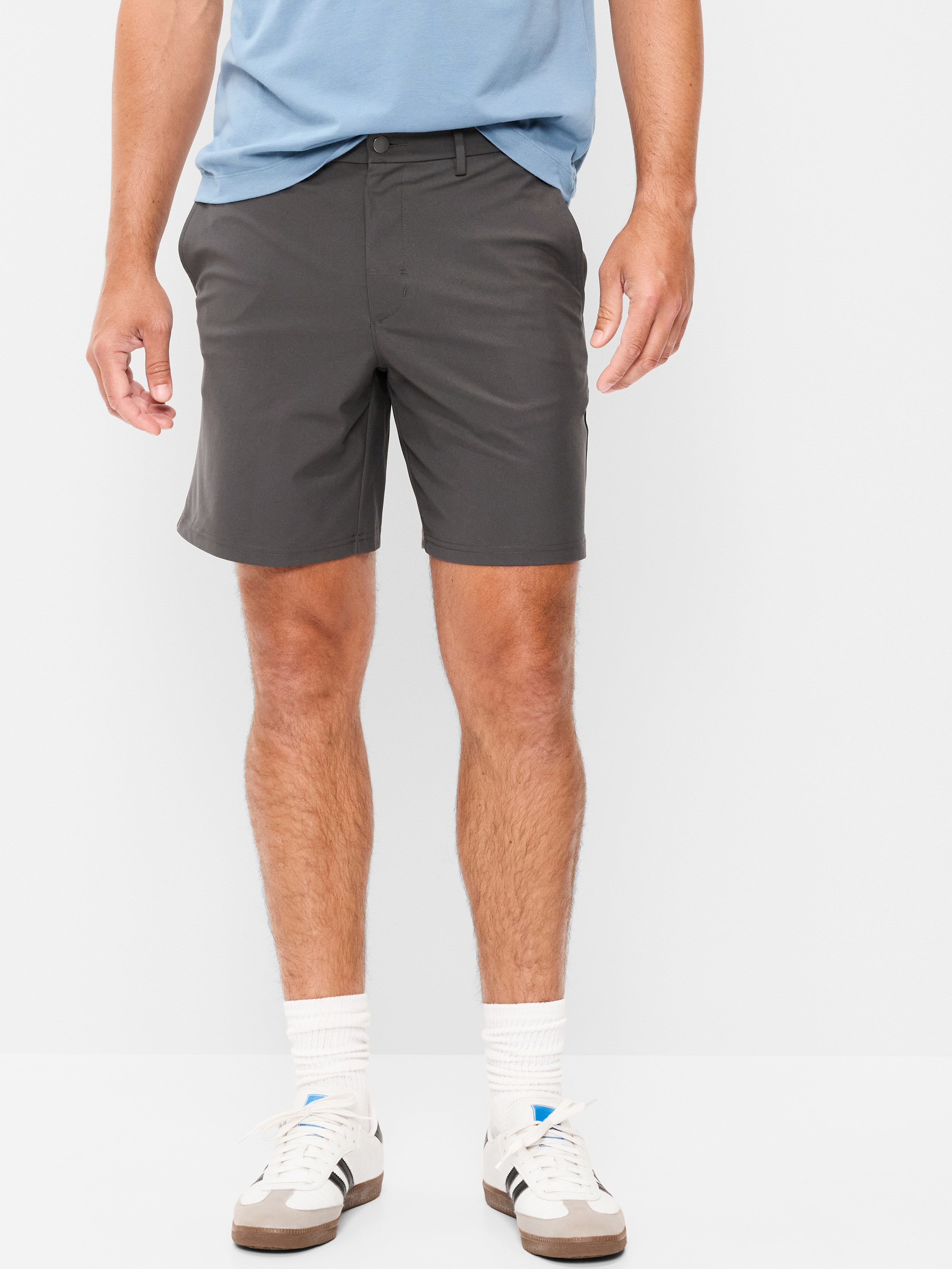 Tech Hybrid Chino Shorts -- 8-inch inseam - Panther - 1