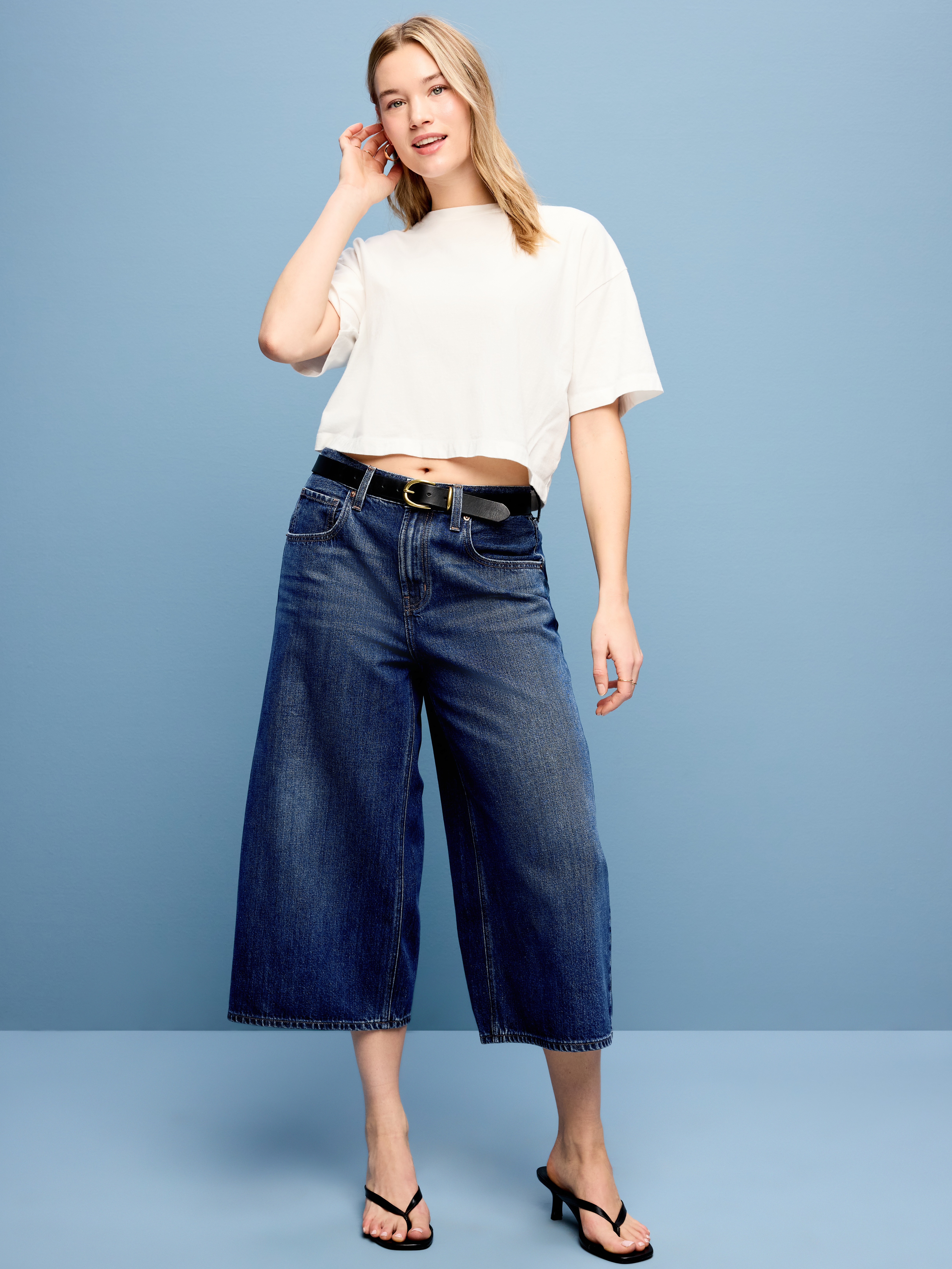 Mid-Rise Baggy Culottes - Alannis - 5