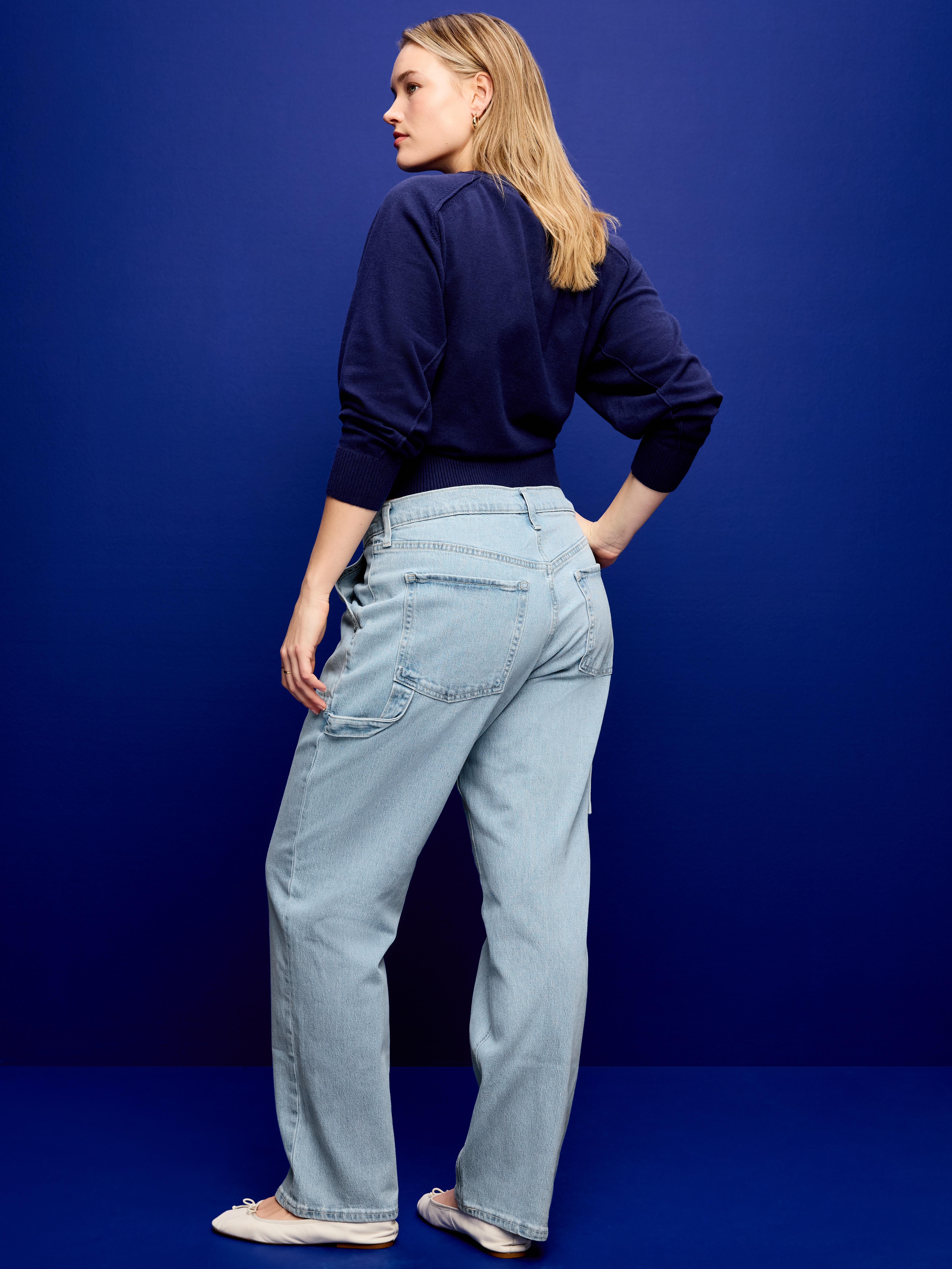 Mid-Rise Slouchy Straight Jeans - Maddie - 6
