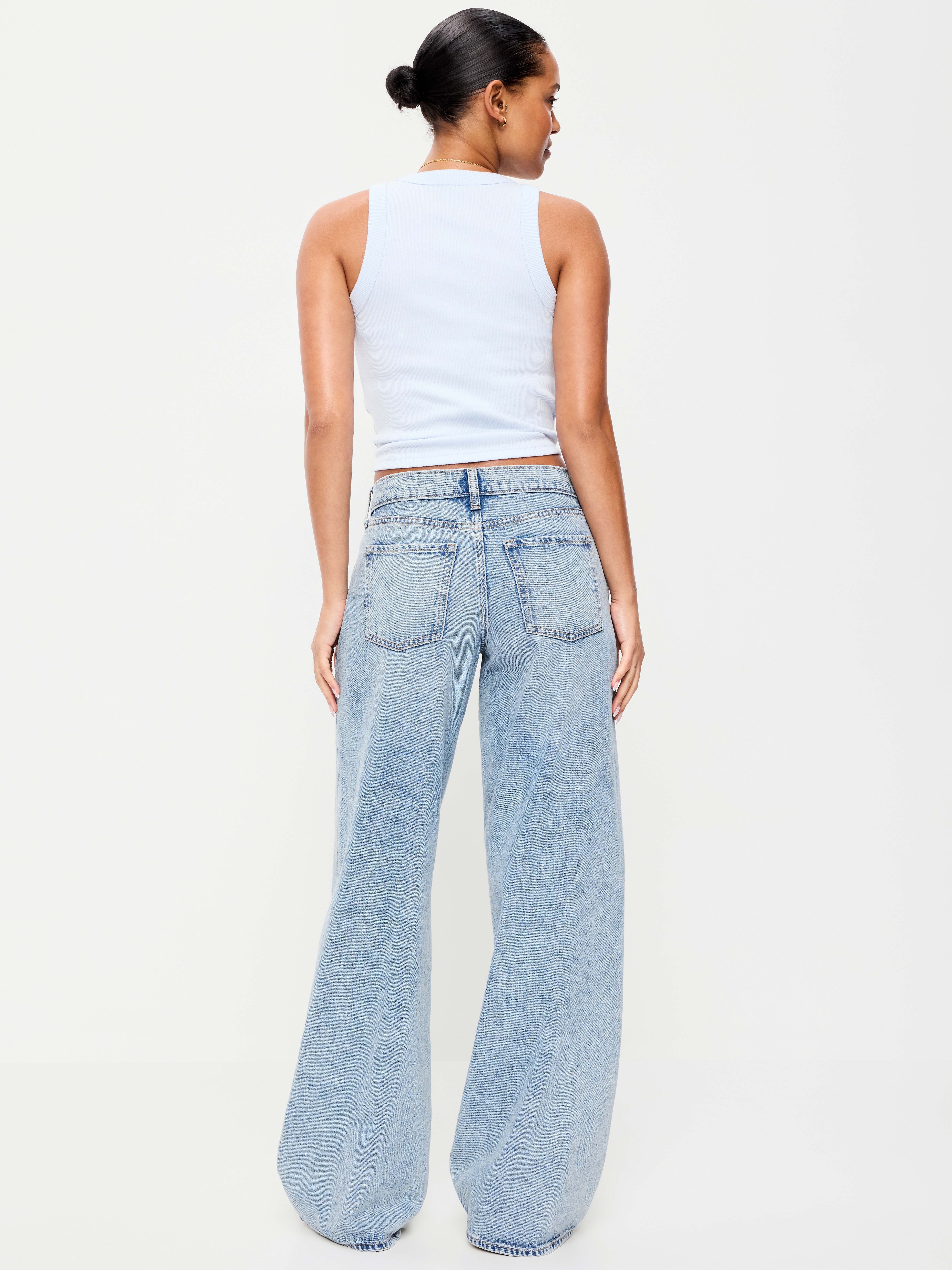 Low-Rise Baggy Wide-Leg Jeans - Lite - 3