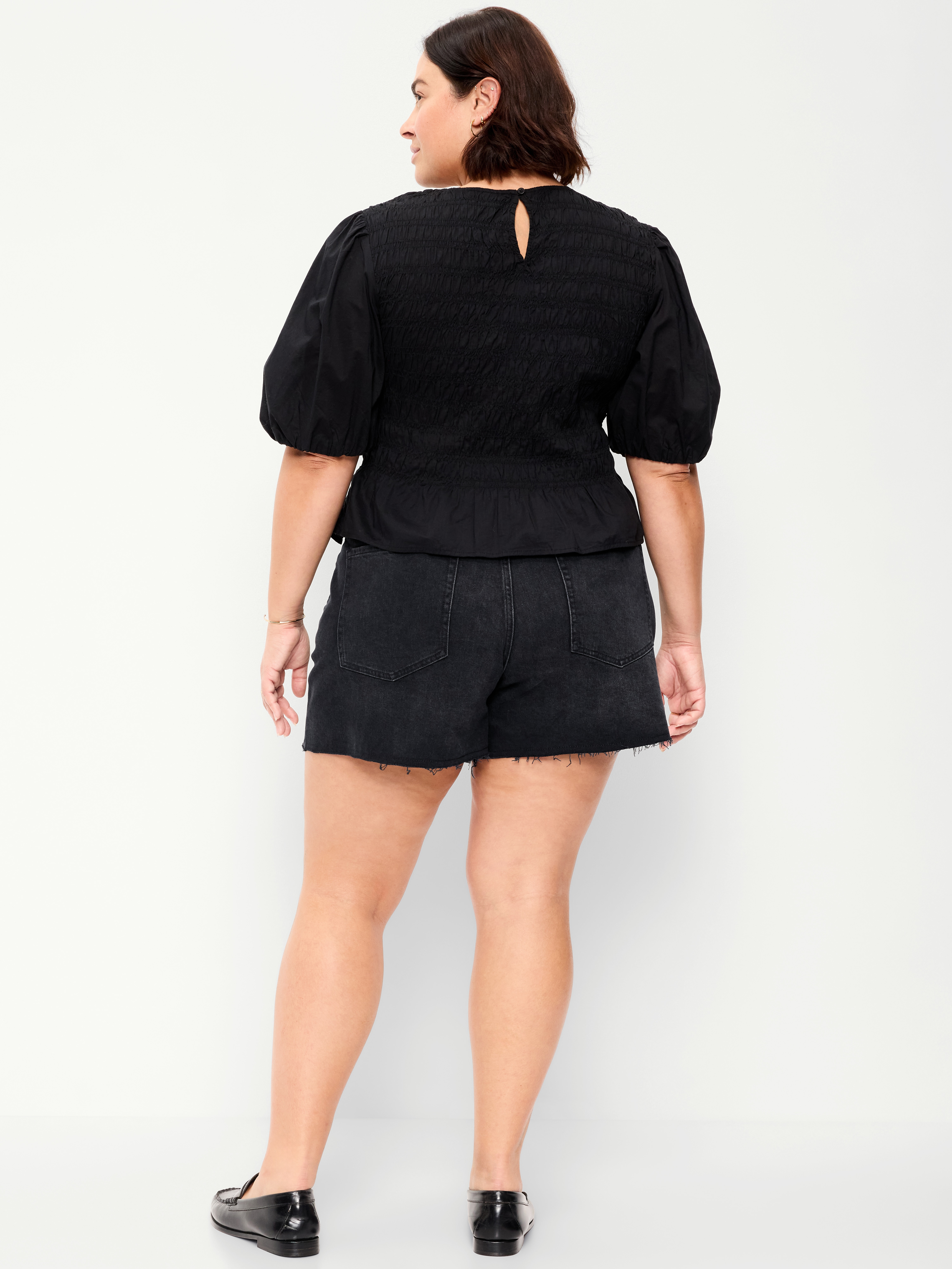 High-Waisted OG Jean Shorts -- 4-inch inseam - Panther - 7