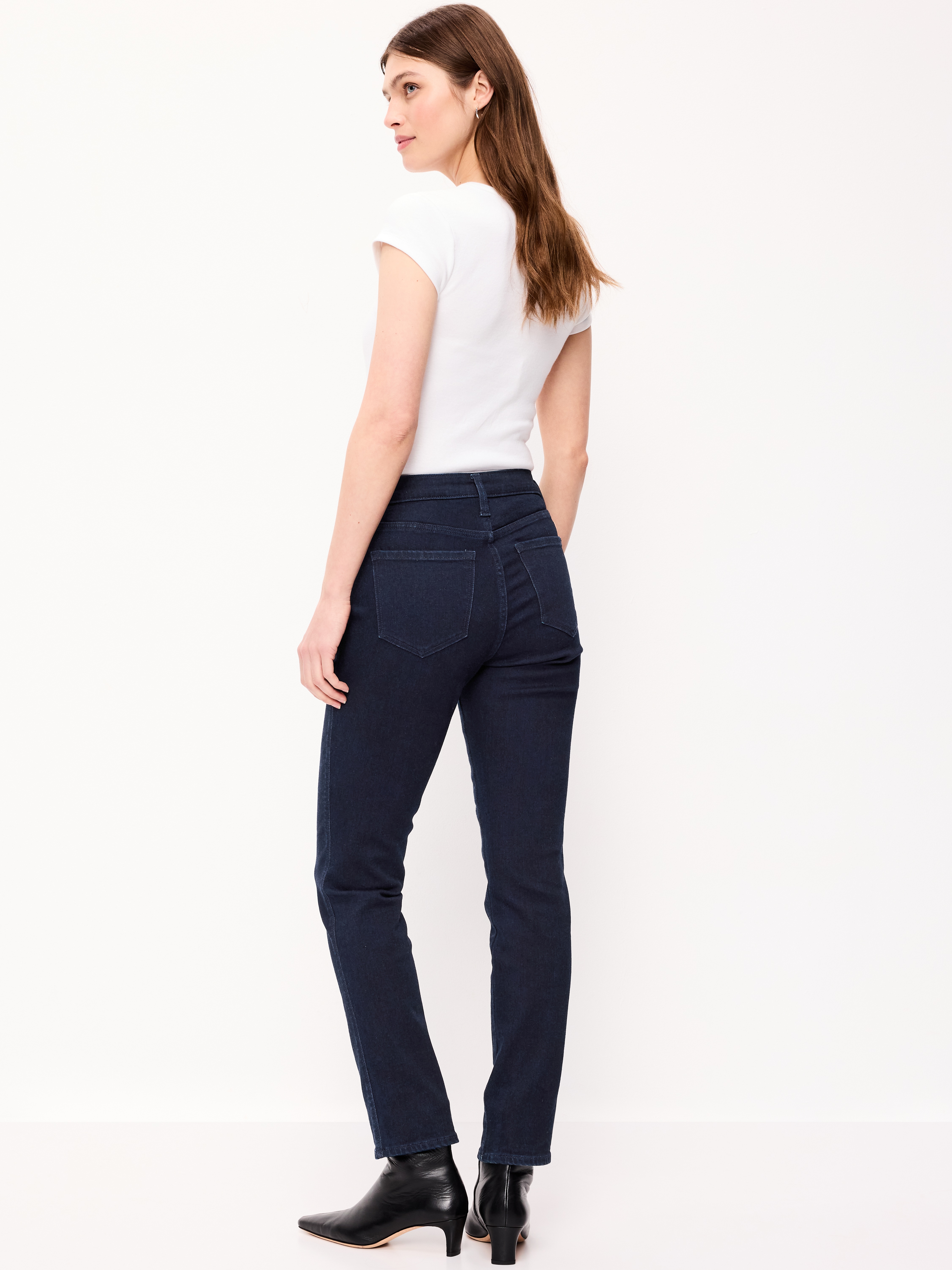 High-Waisted Slim Jeans - Rinse - 2