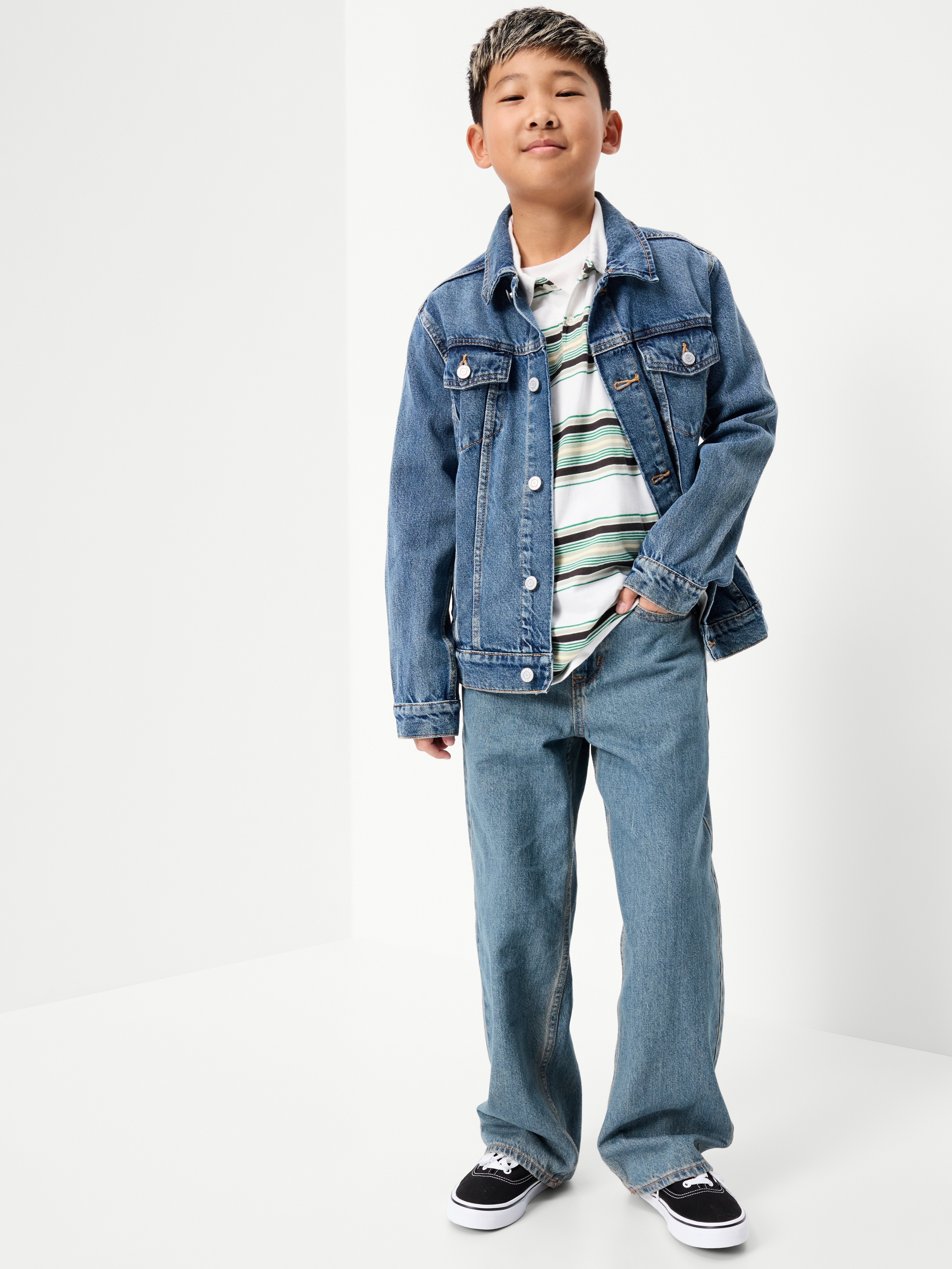 Super Baggy Jeans for Boys - Medium Wash - 3