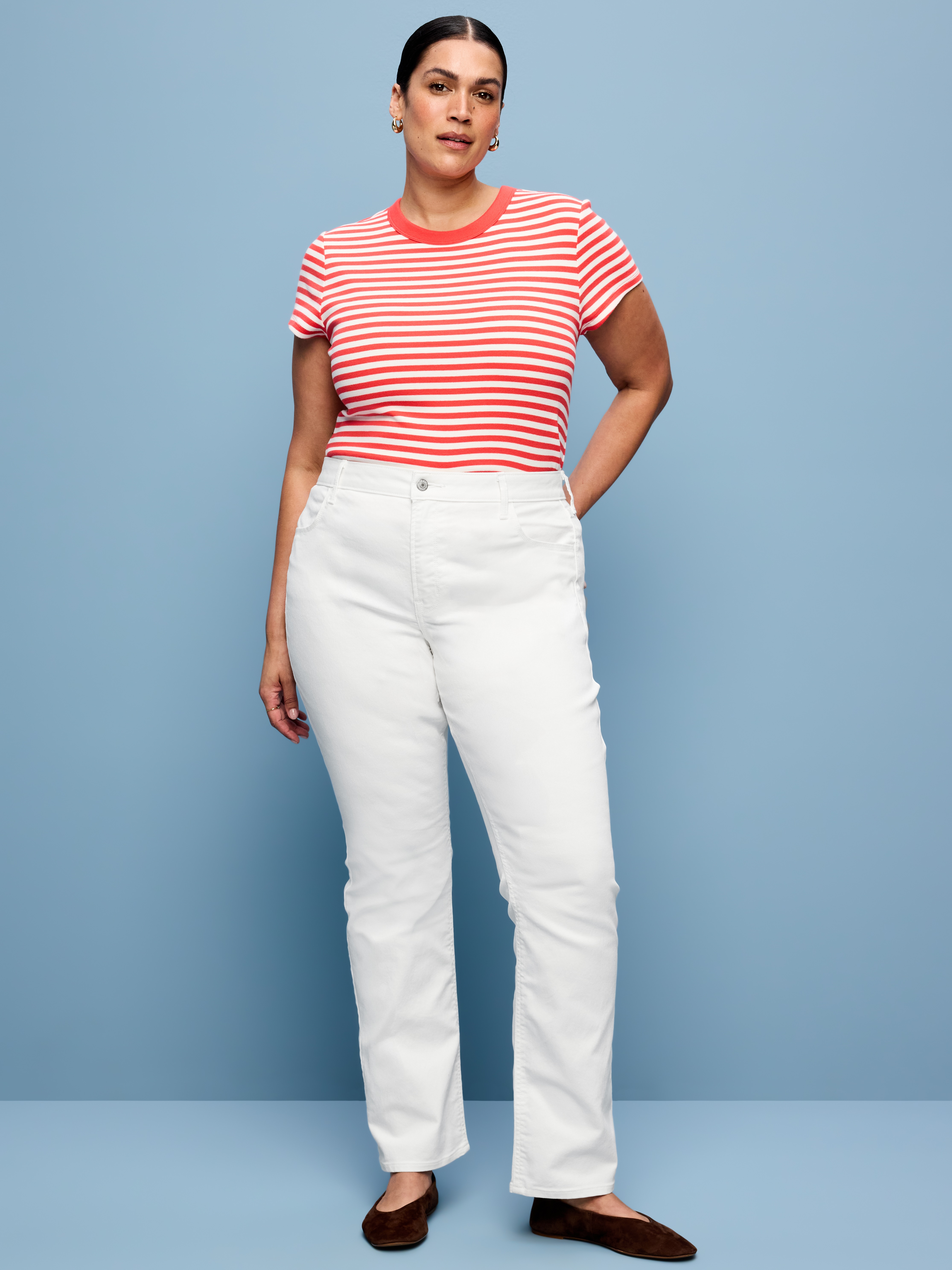 Mid-Rise Wow Boot-Cut Jeans - Calla Lily White - 8