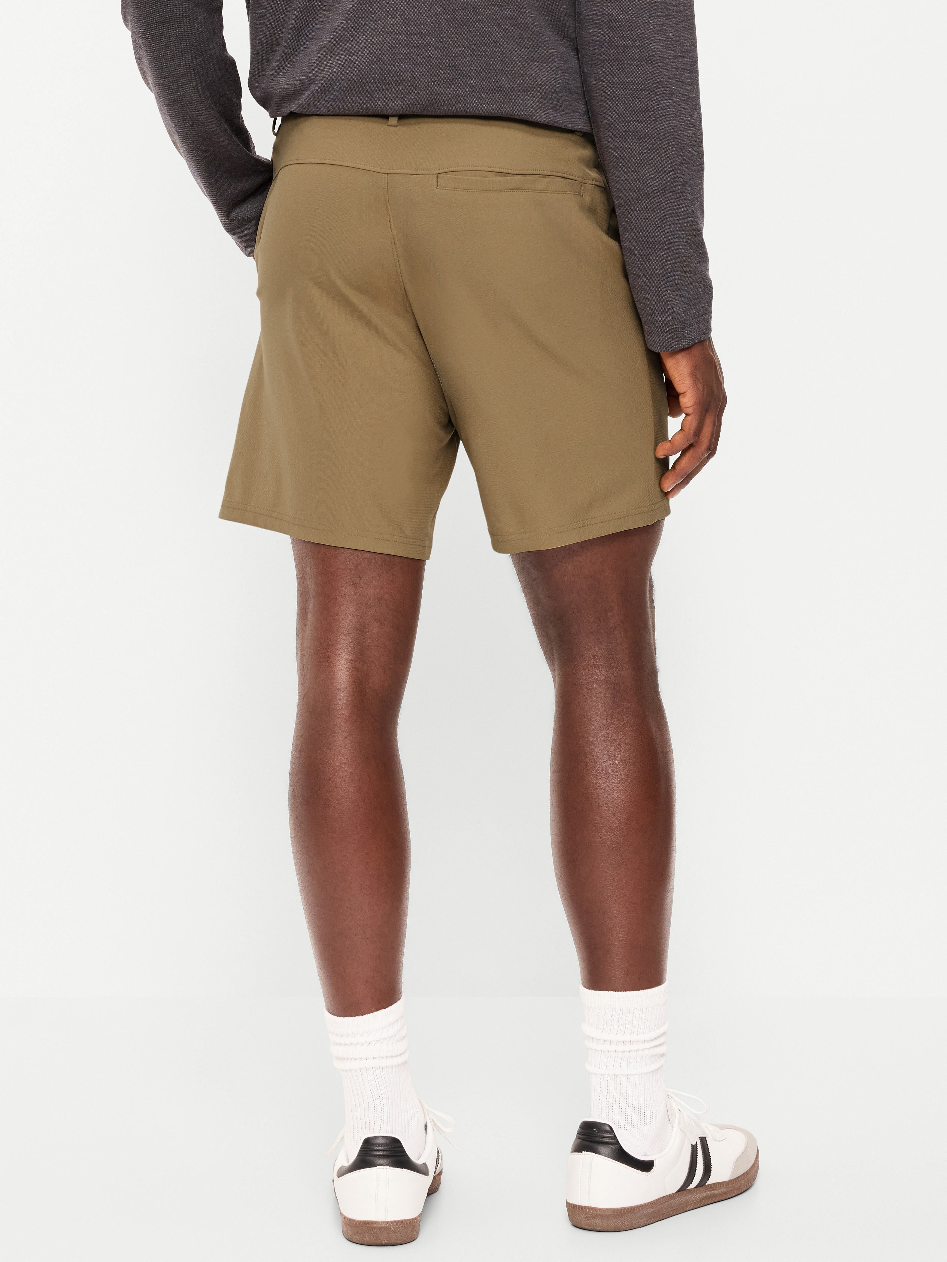 Tech Hybrid Chino Shorts -- 8-inch inseam - Kicking Up Dust - 2