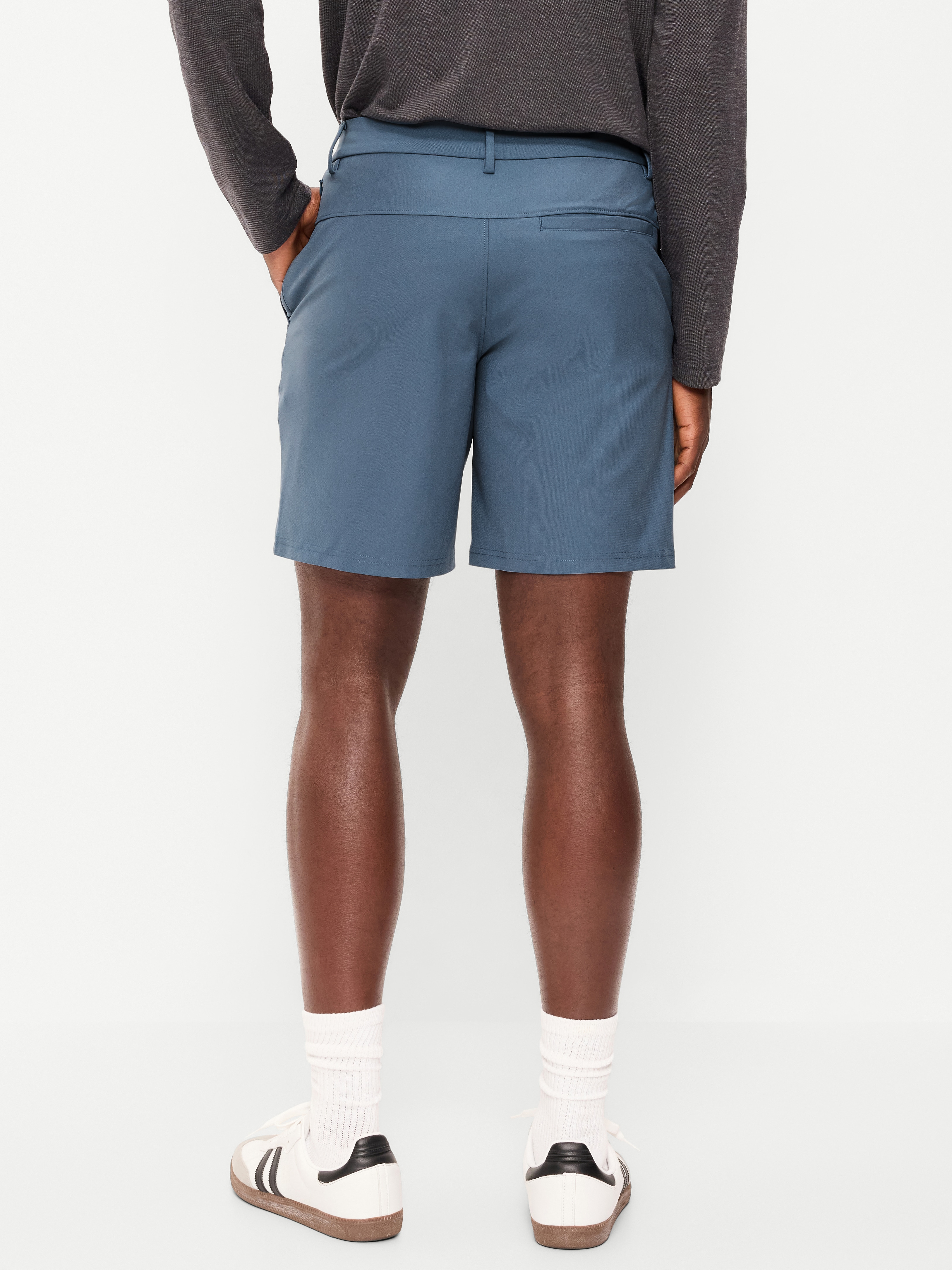 Tech Hybrid Chino Shorts -- 8-inch inseam - Wintry Waters - 2