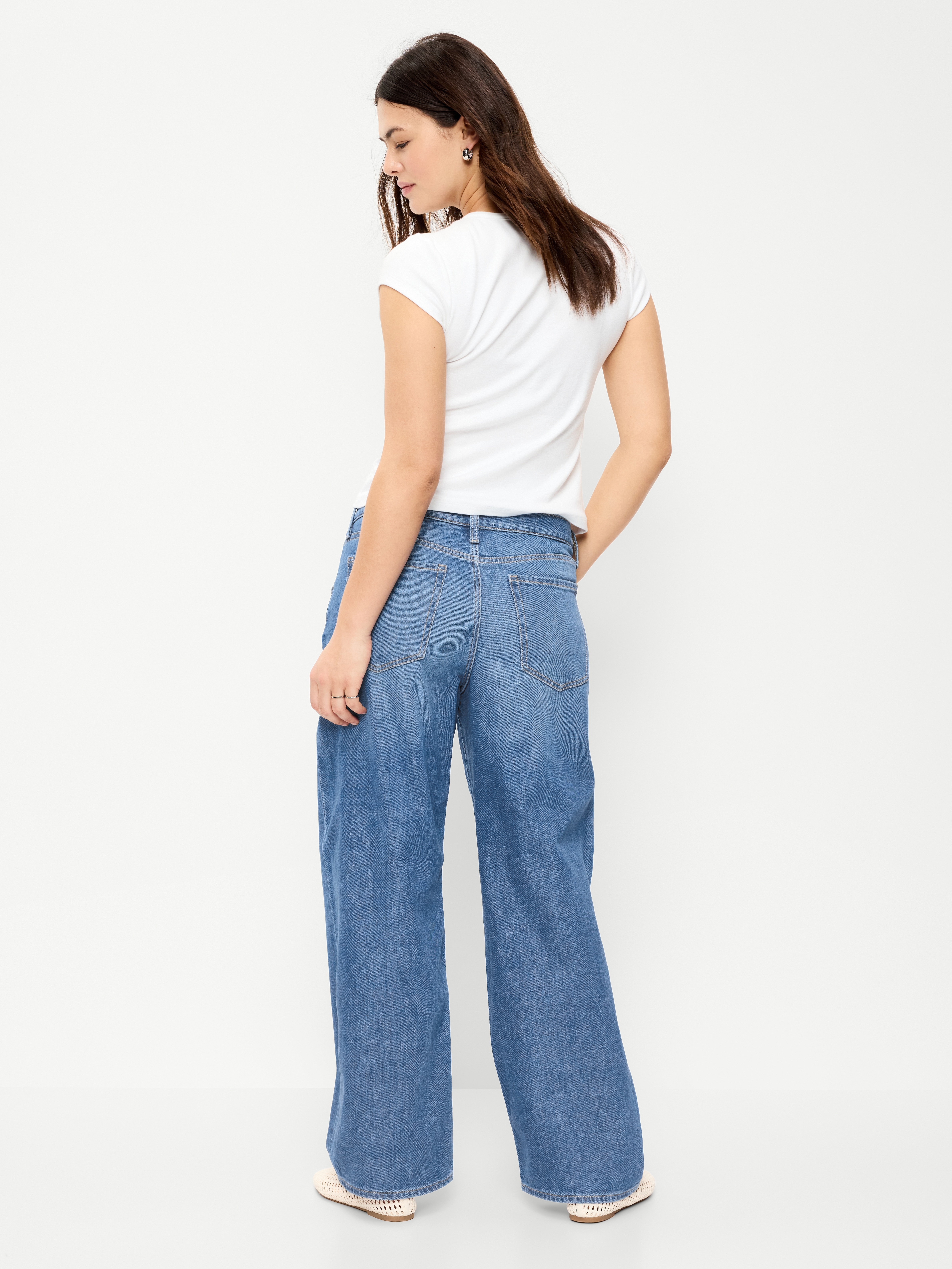 Low-Rise Loose Jeans - Solstice - 7