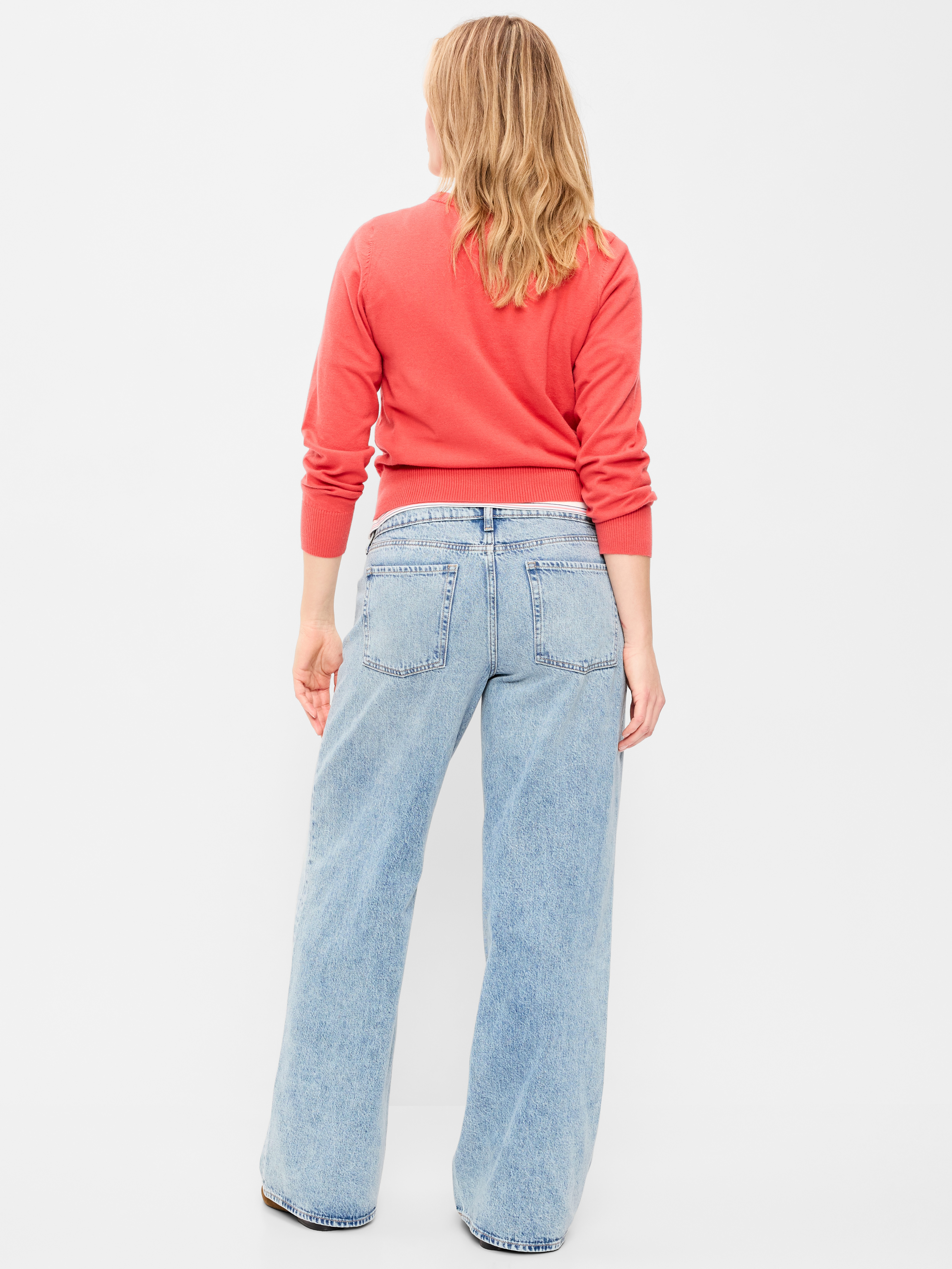 Low-Rise Baggy Wide-Leg Jeans - Lite - 6