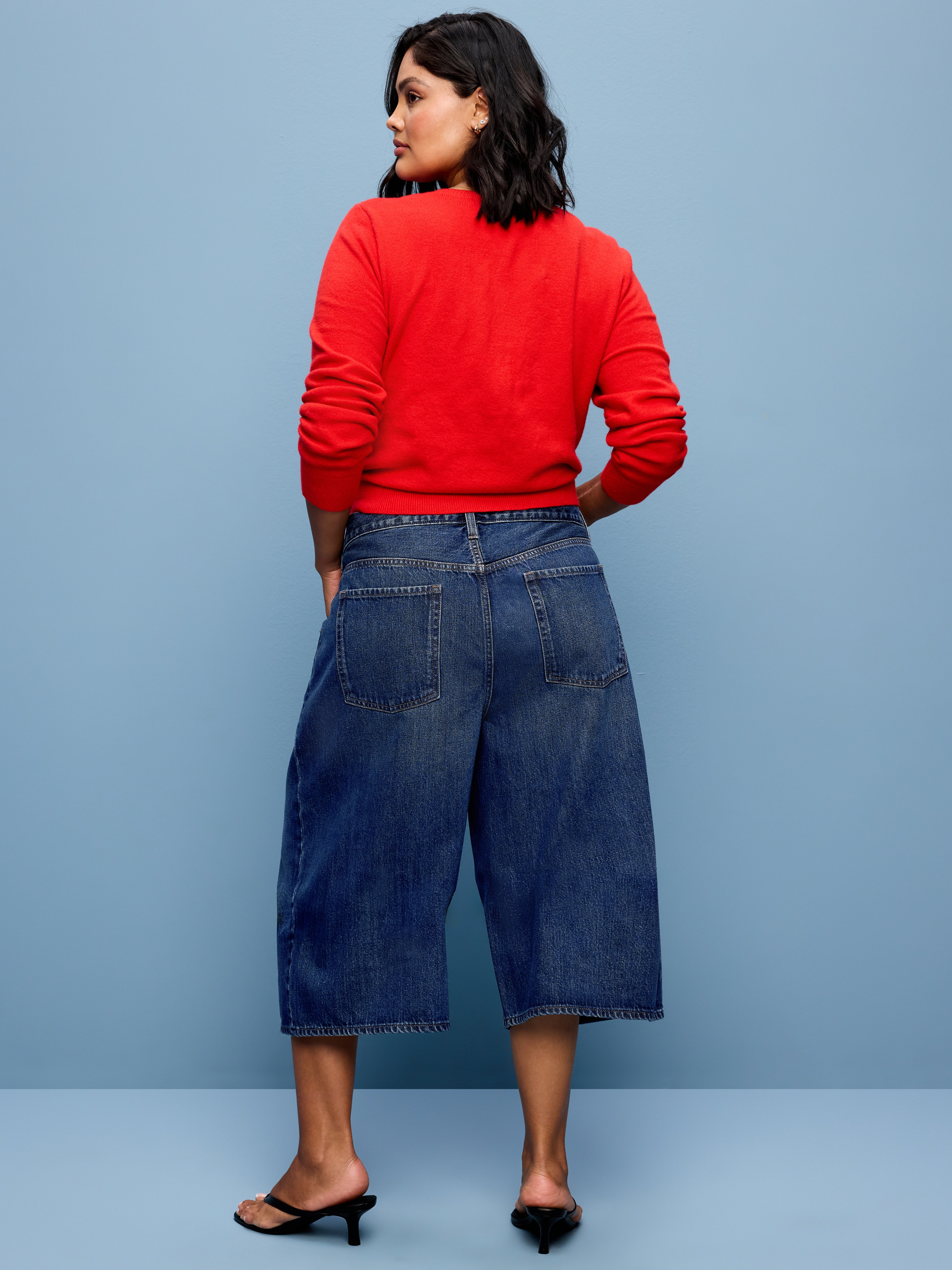 Mid-Rise Baggy Culottes - Alannis - 8