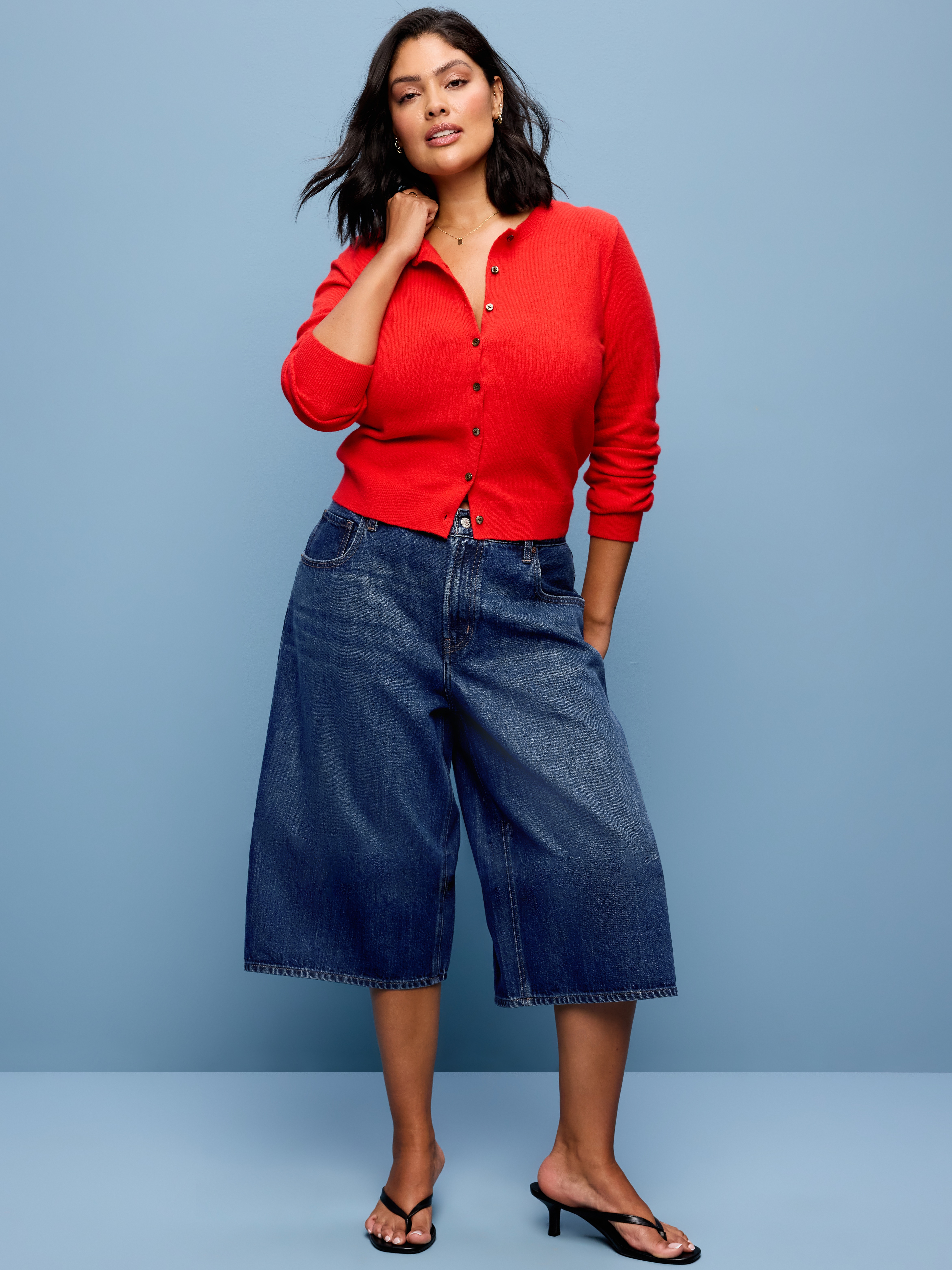 Mid-Rise Baggy Culottes - Alannis - 7