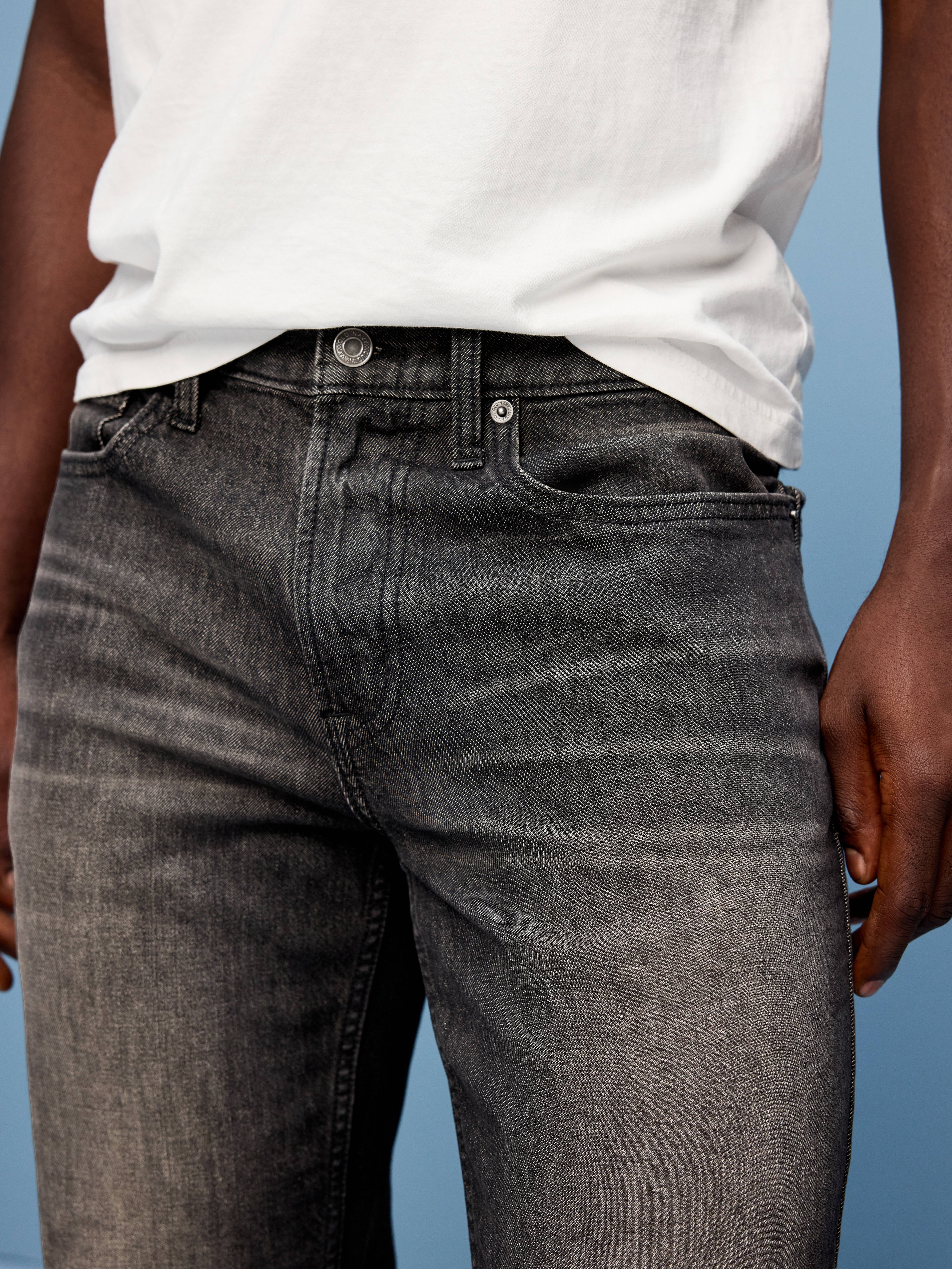 Boot-Cut Built-In Flex Jeans - Washed Black - 5
