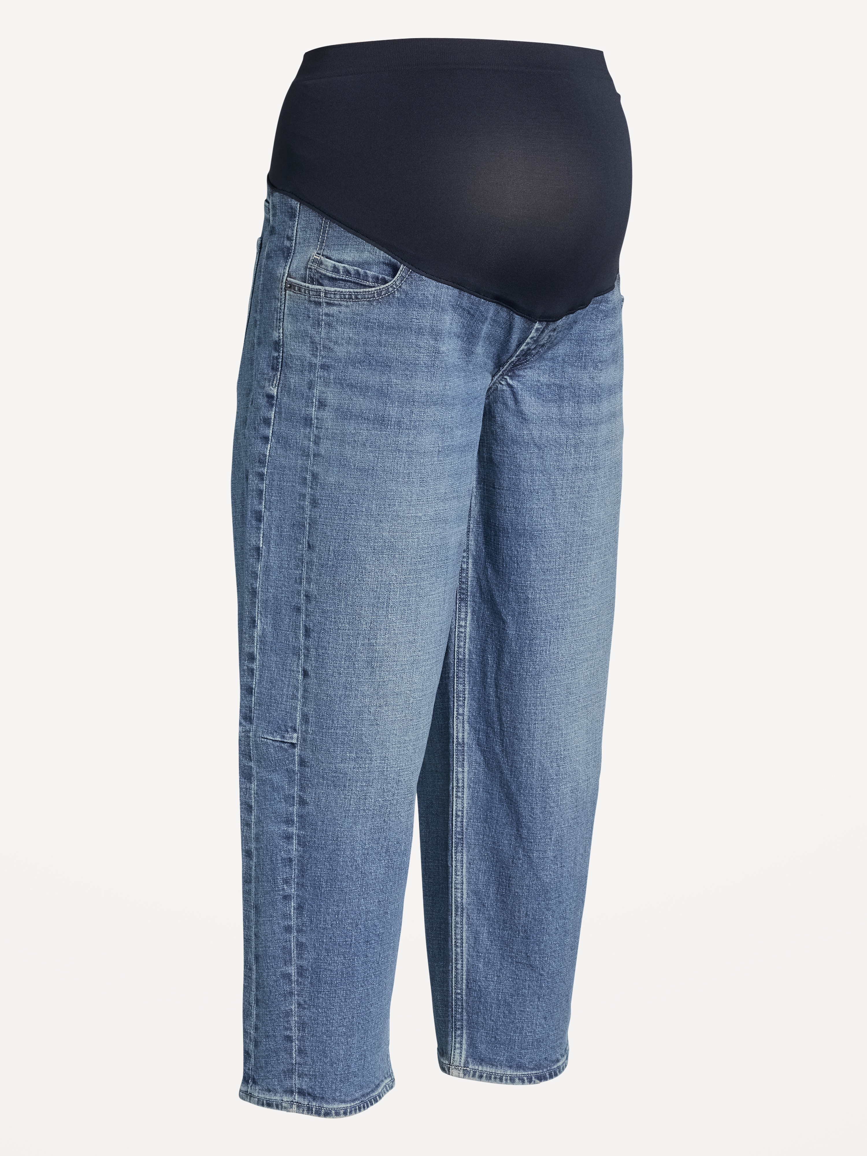 Maternity Full Panel Barrel Ankle Jeans - Pansy - 4