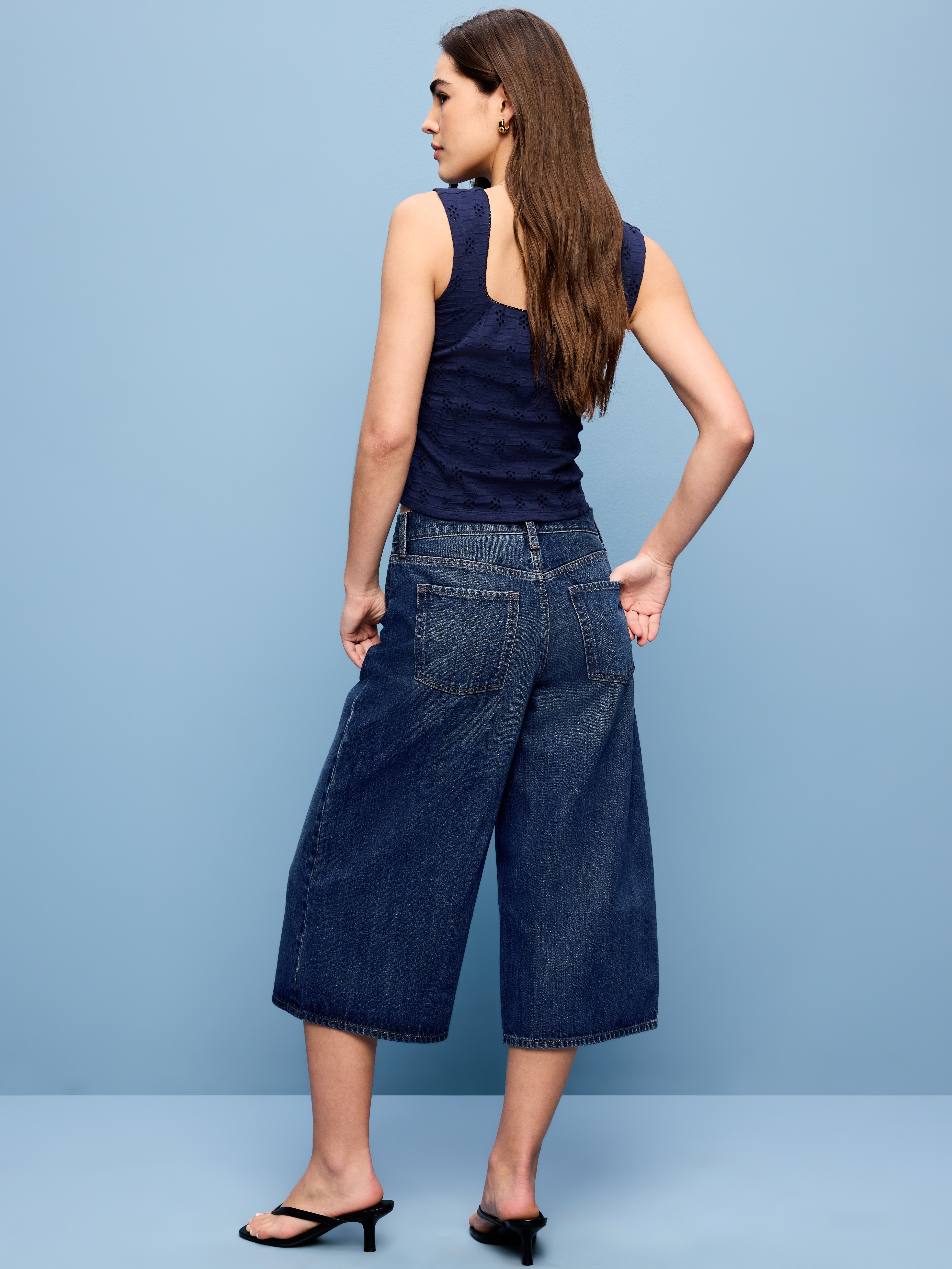 Mid-Rise Baggy Culottes - Alannis - 3