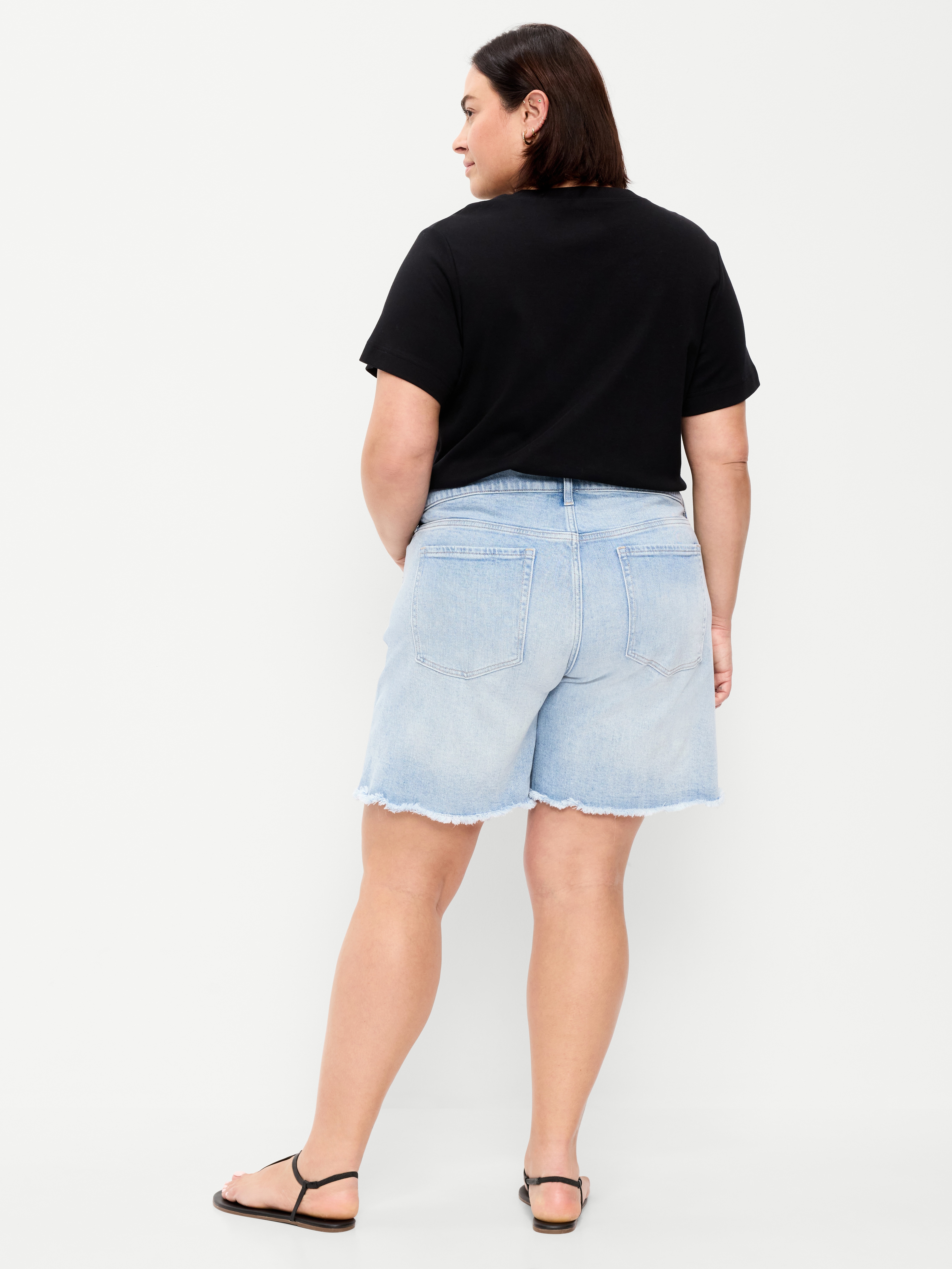 High-Waisted OG Jean Cut-Off Shorts -- 7-inch inseam - Lightest - 8