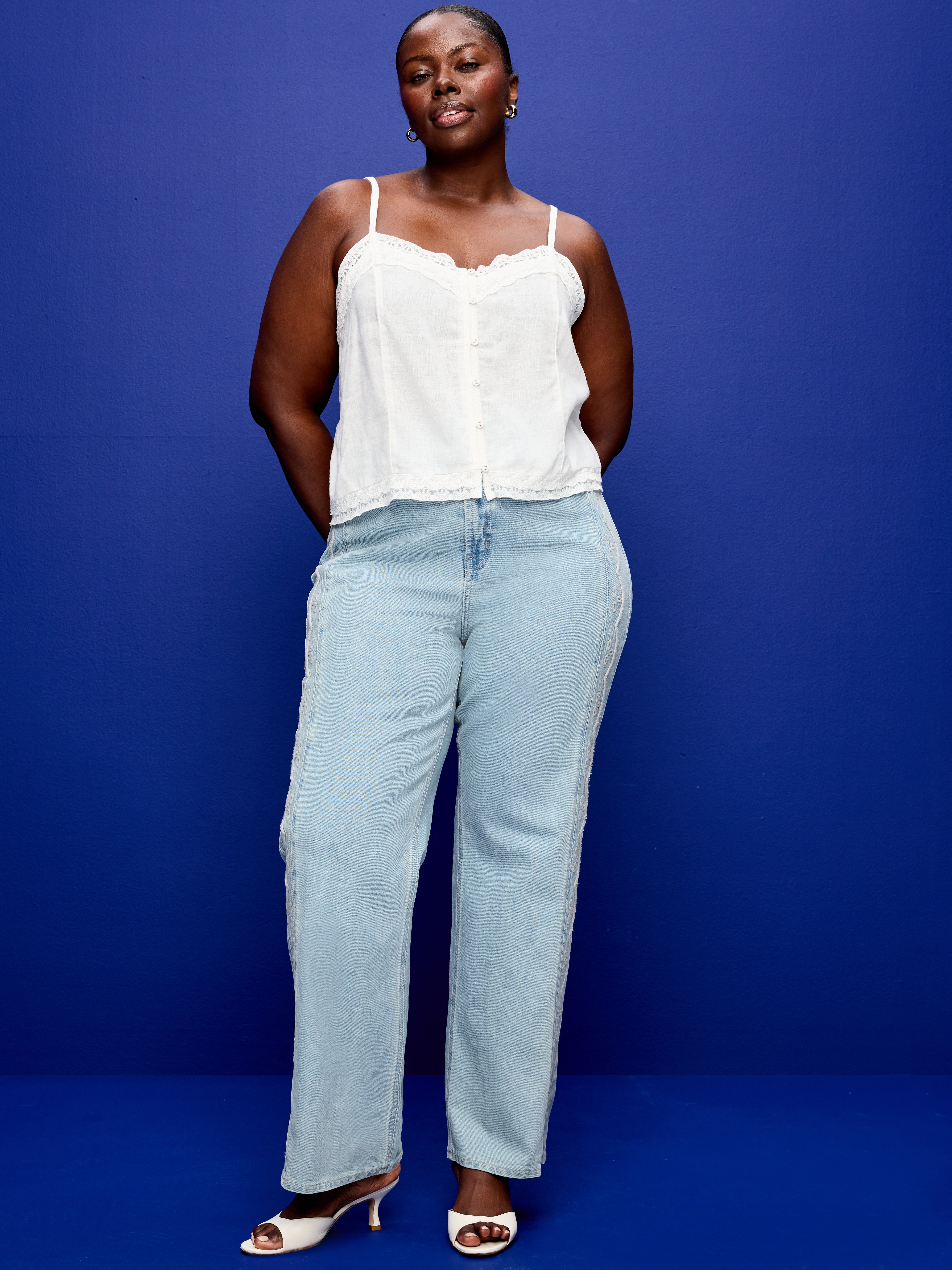 Curvy Extra High-Waisted Wide-Leg Jeans - Felippa - 7