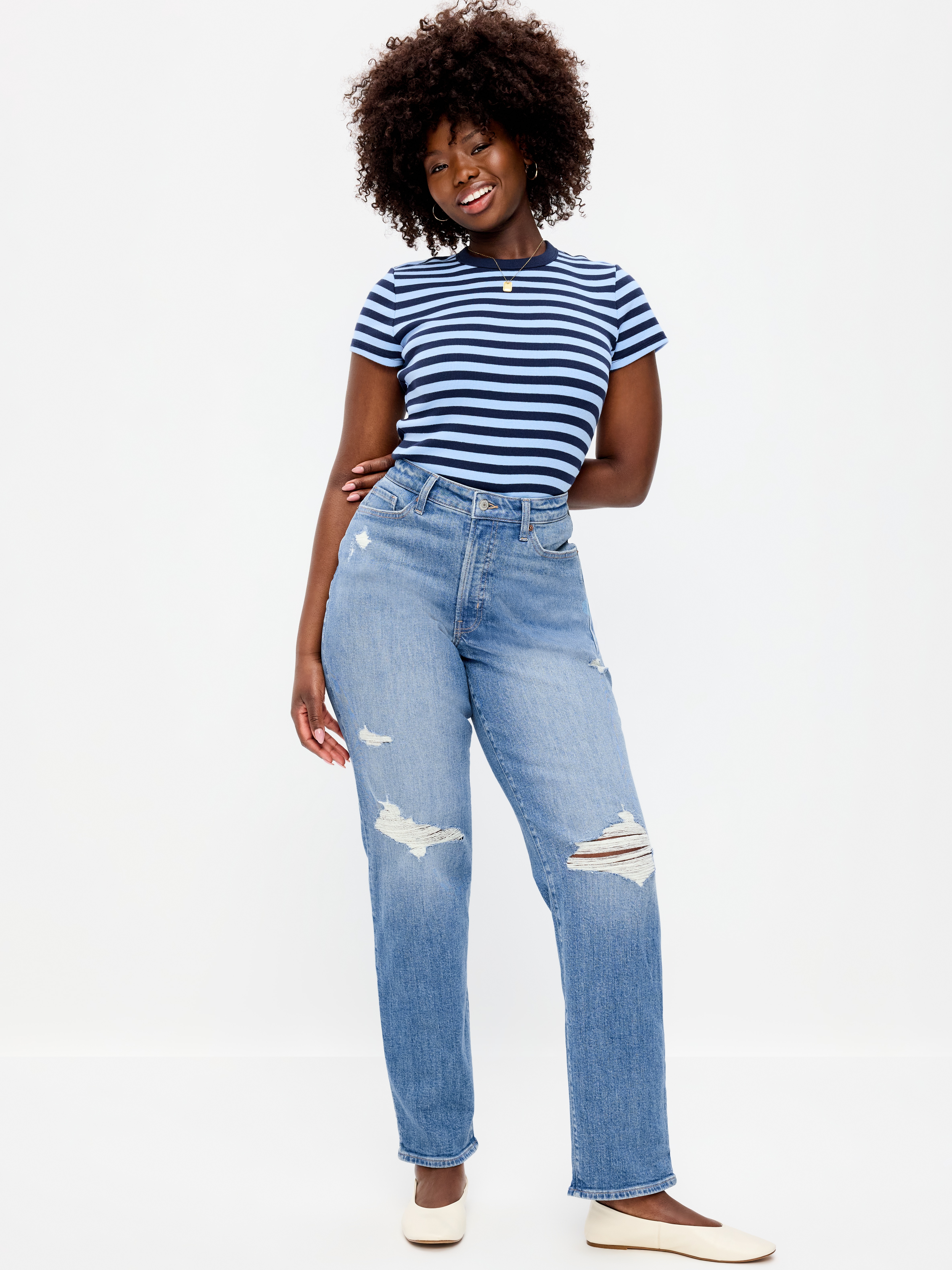 Curvy High-Waisted OG Loose Jeans - Tessa - 5