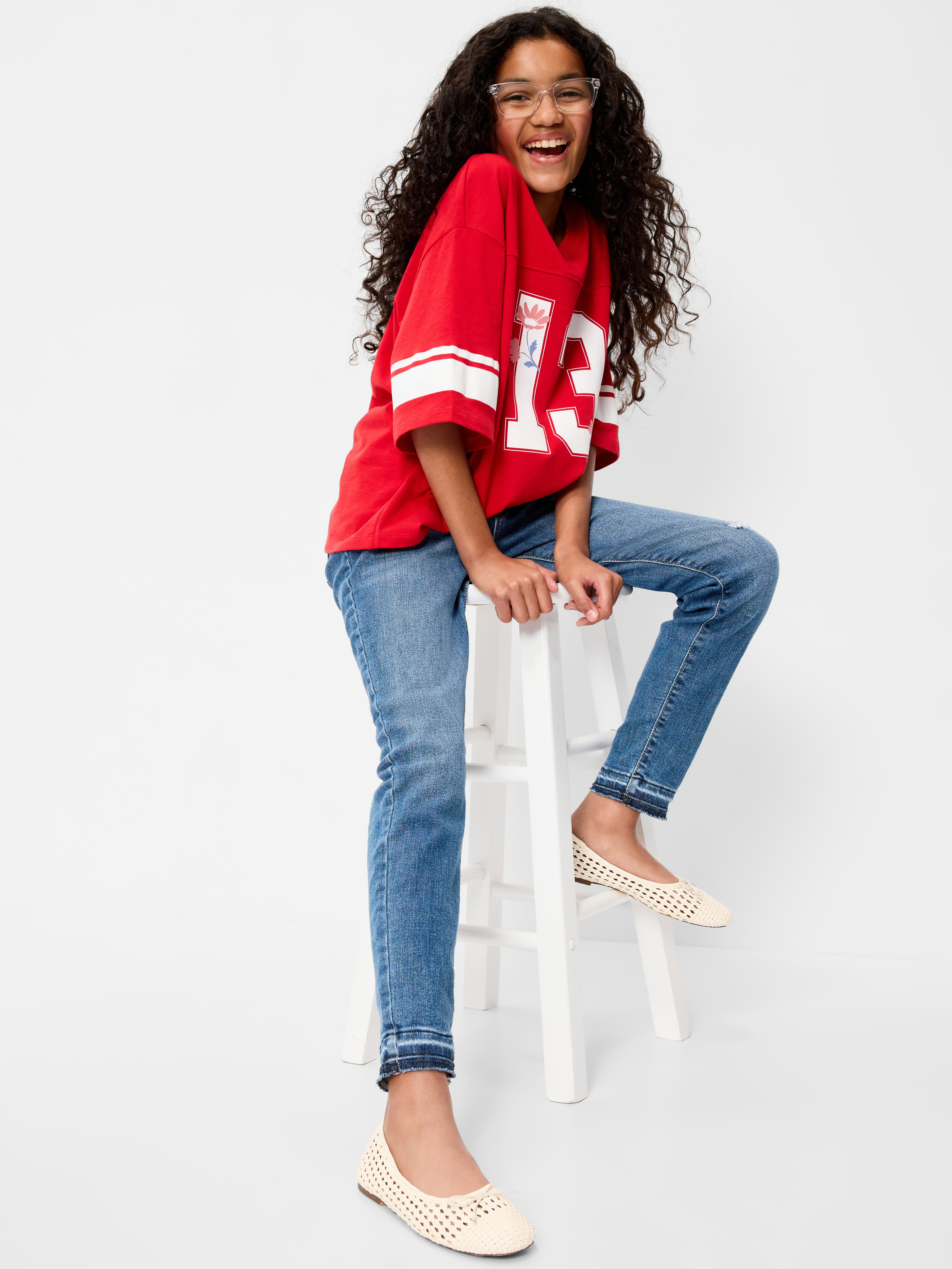 High-Waisted Rockstar 360° Stretch Jeggings for Girls - Pamela - 3