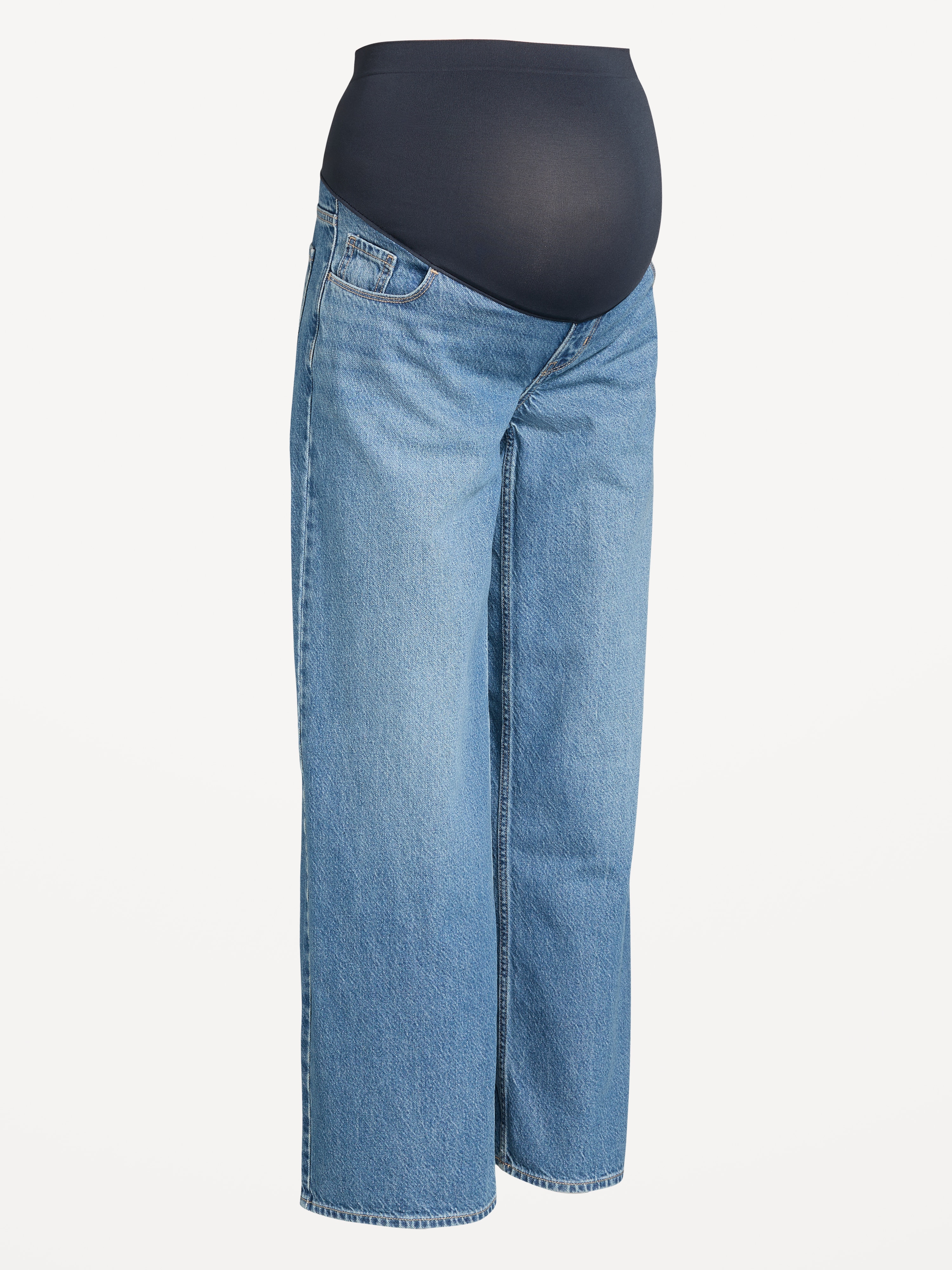Maternity Full-Panel Wow Baggy Jeans - KIORA - 4