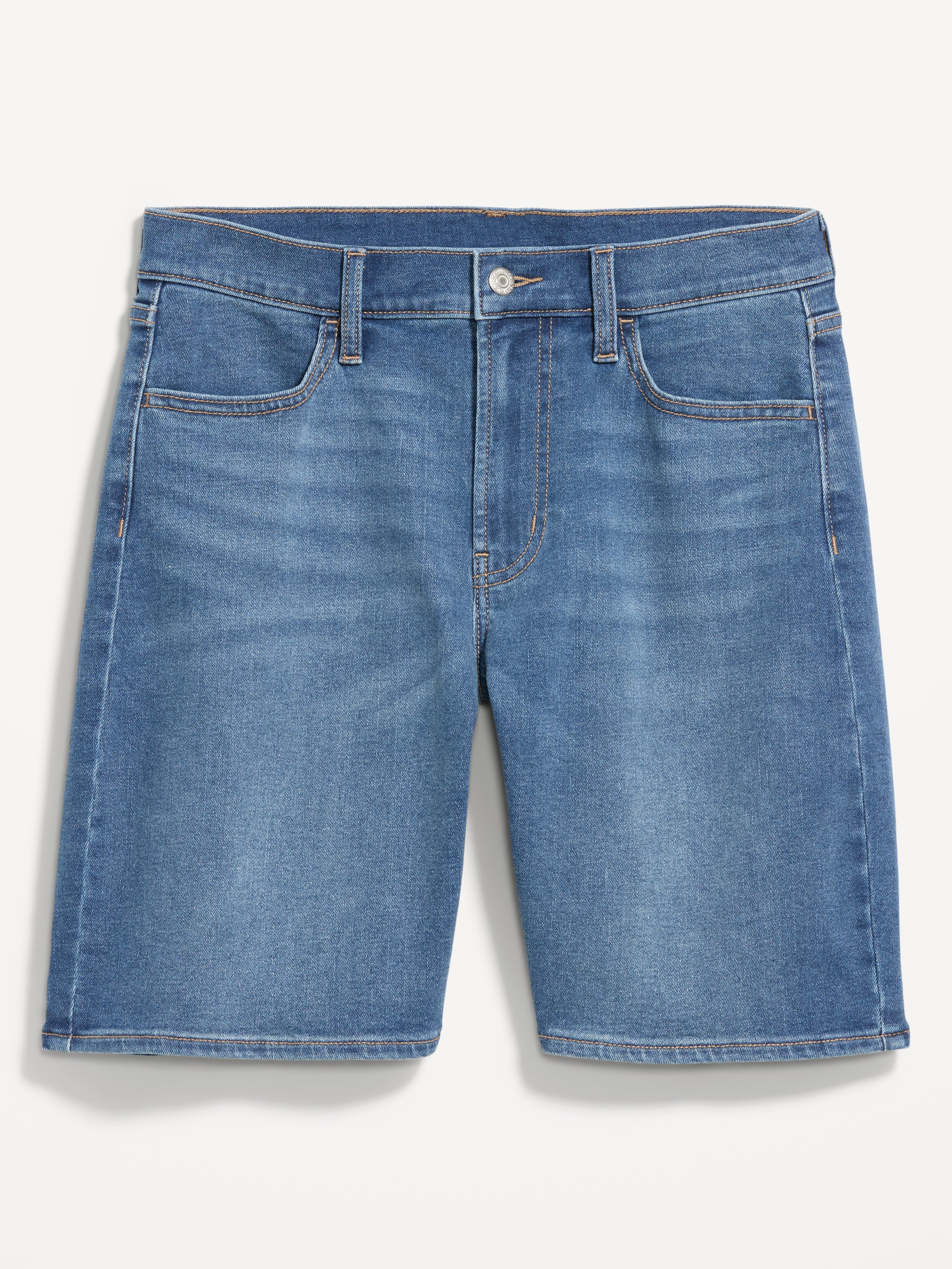 High-Waisted Wow Bermuda Jean Shorts -- 9-inch inseam - New Moon - 3