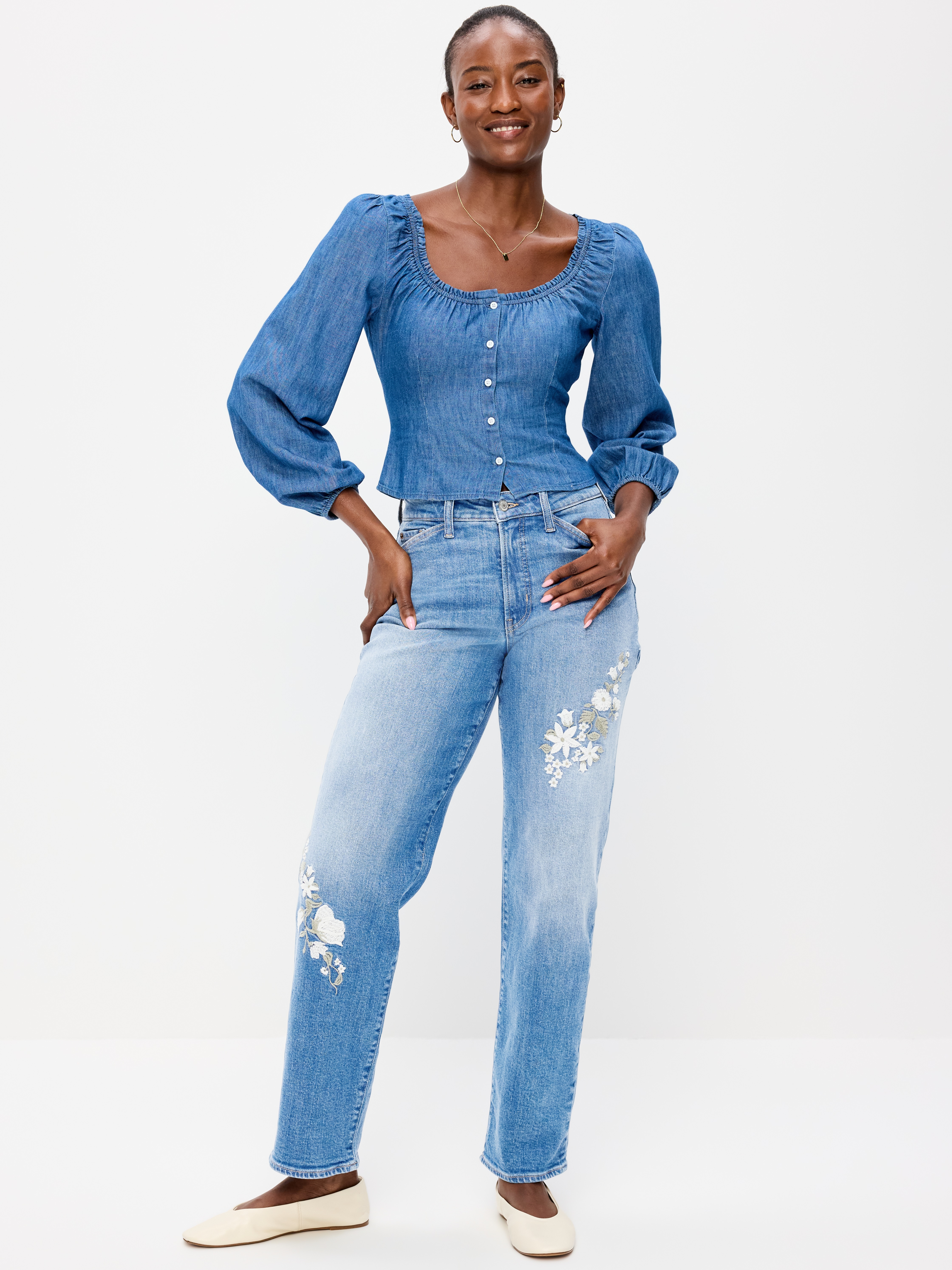 Curvy High-Waisted OG Loose Jeans - Zenas - 1