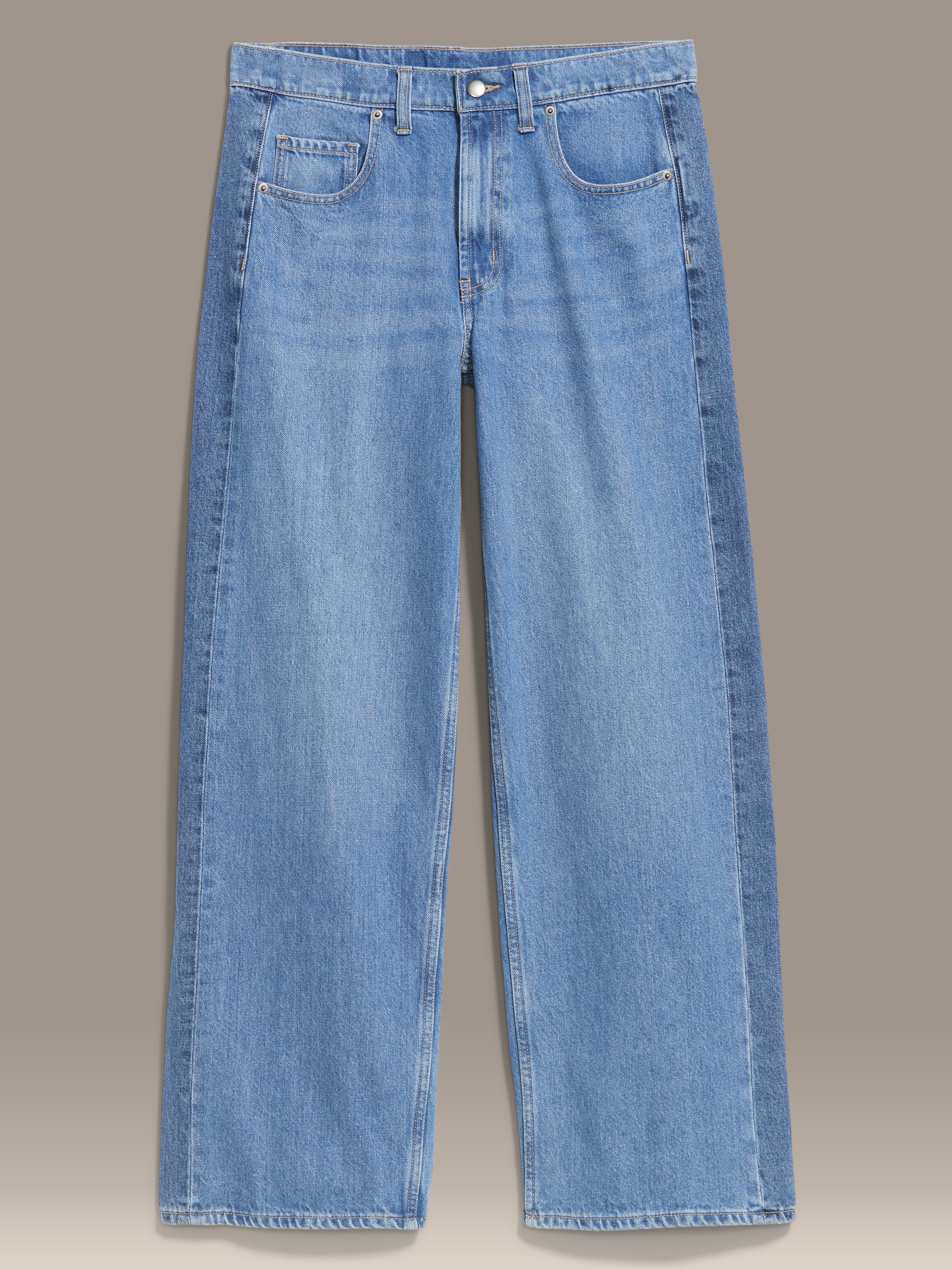 Old Navy x Christopher John Rogers Mid-Rise Baggy Wide-Leg Jeans - Medium Wash - 7