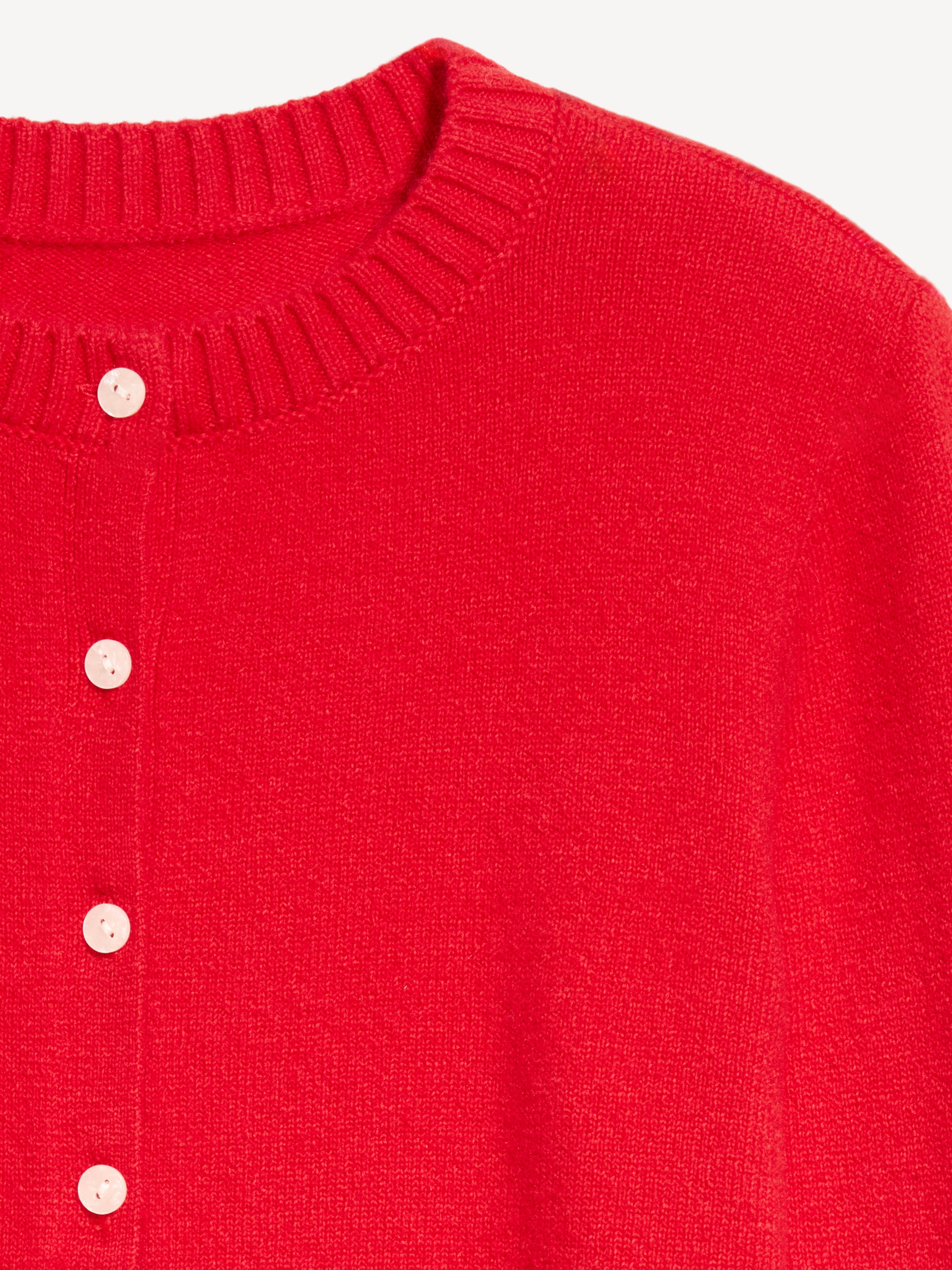 SoSoft Cropped Crew-Neck Cardigan - Scotty Red - 5
