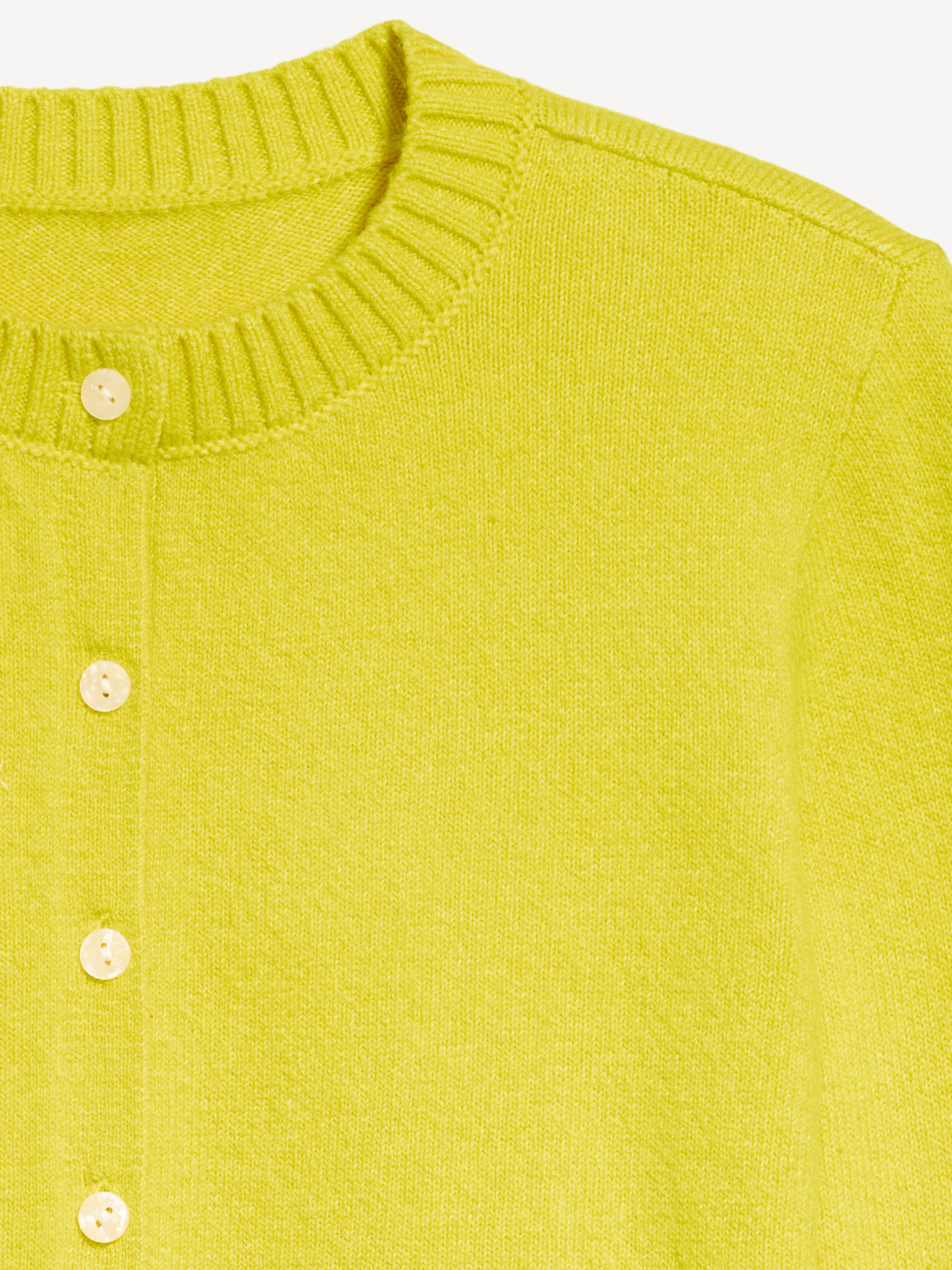SoSoft Cropped Crew-Neck Cardigan - Golden Glow - 5