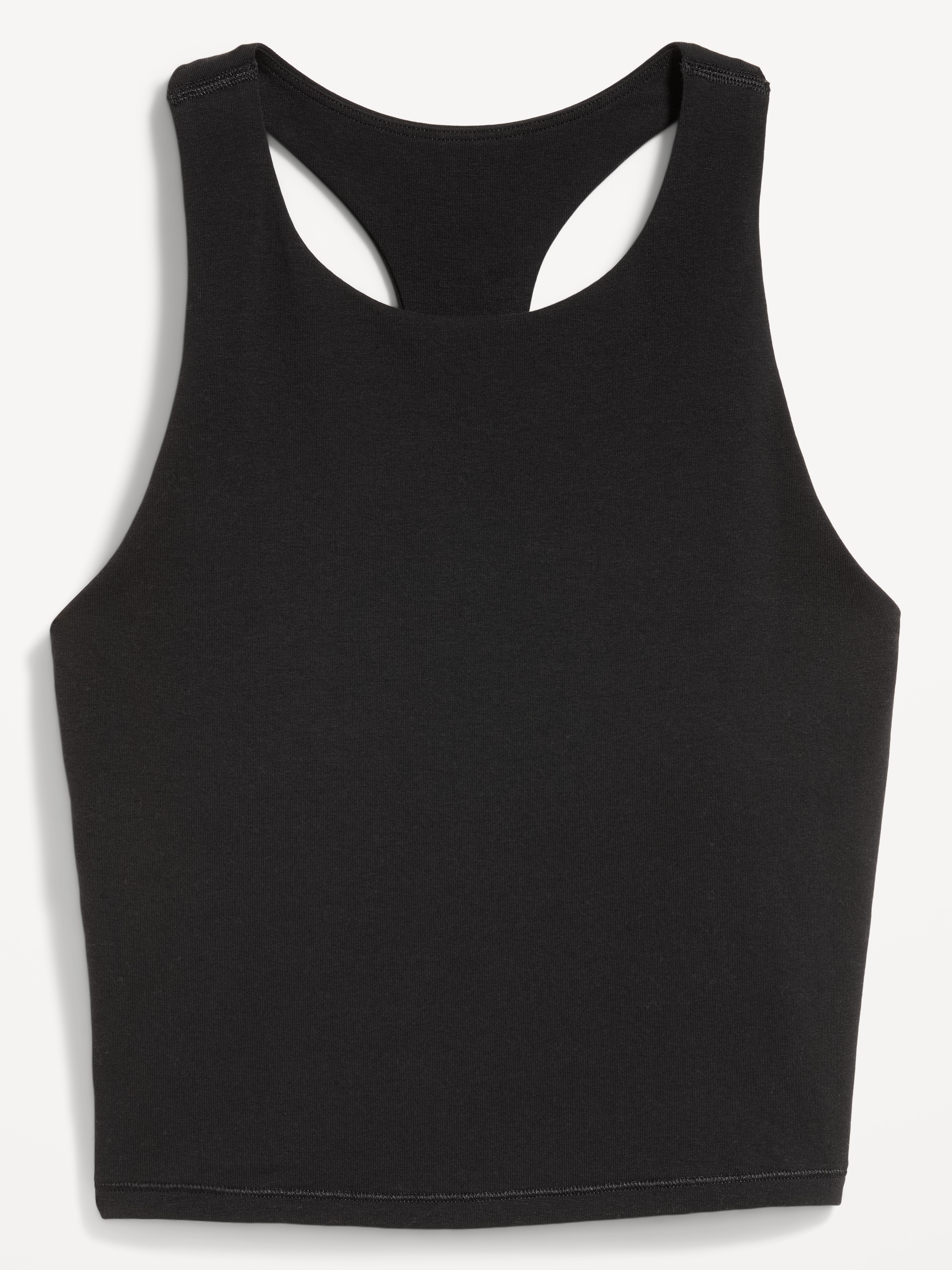 Light Support PowerChill High-Neck Racerback Sports Bra - Black Jack - 4