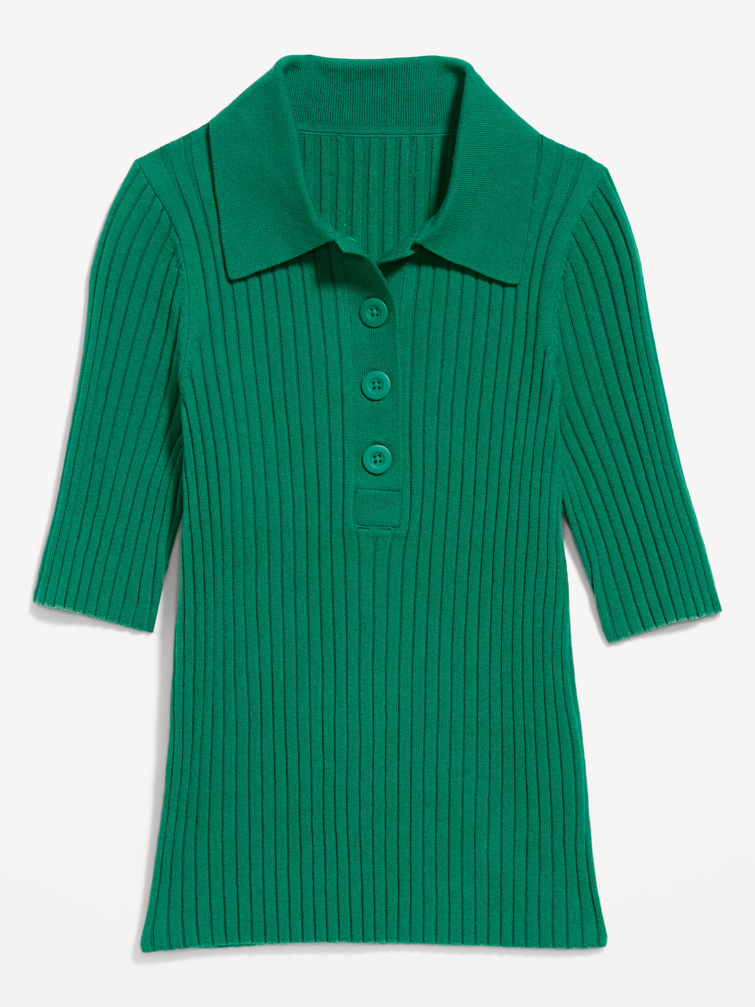Short-Sleeve Ribbed Polo - Rainforest Jewel - 4
