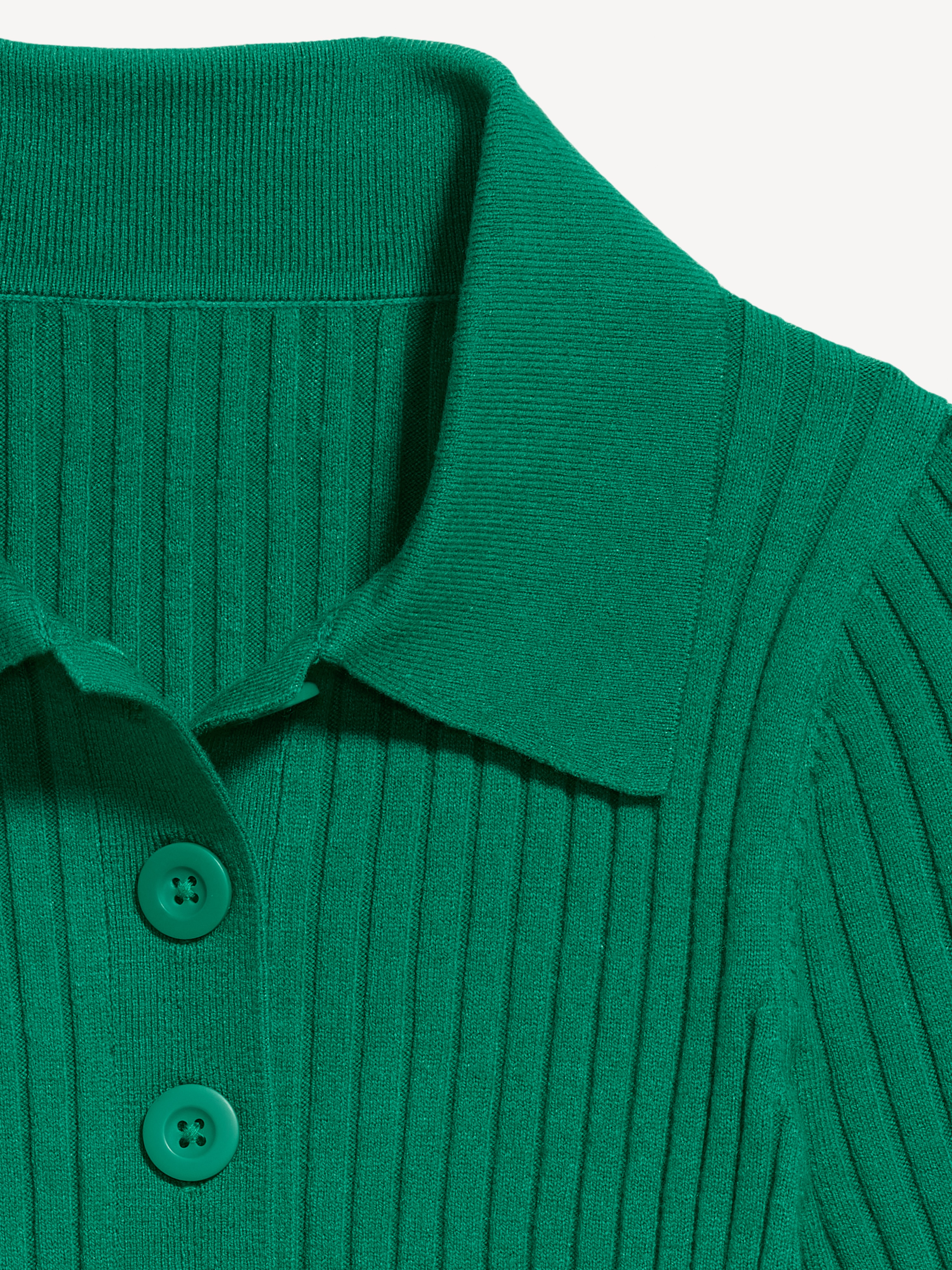 Short-Sleeve Ribbed Polo - Rainforest Jewel - 5